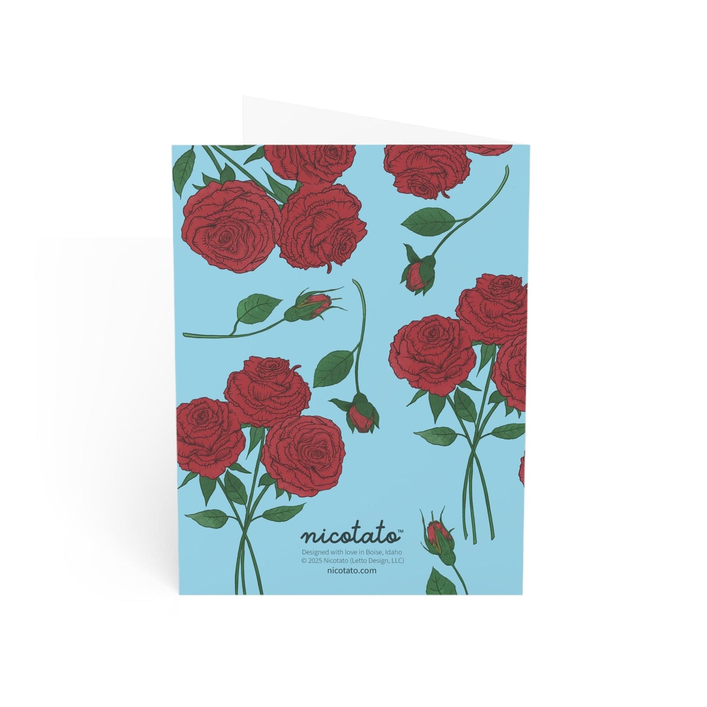 Stop and Smell the Roses – Rose Greeting Card