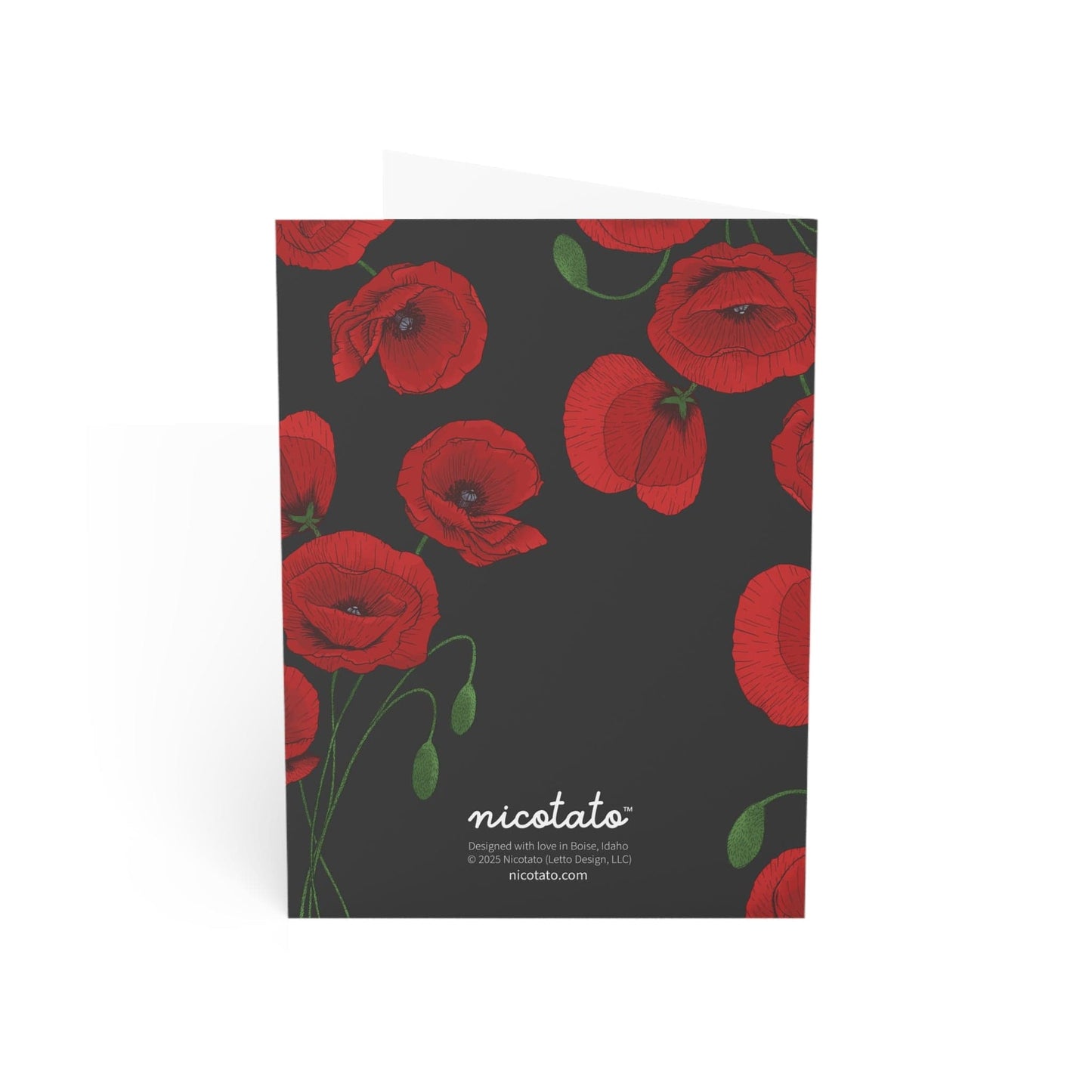 Thank You for Helping Me Bloom – Poppy Greeting Card