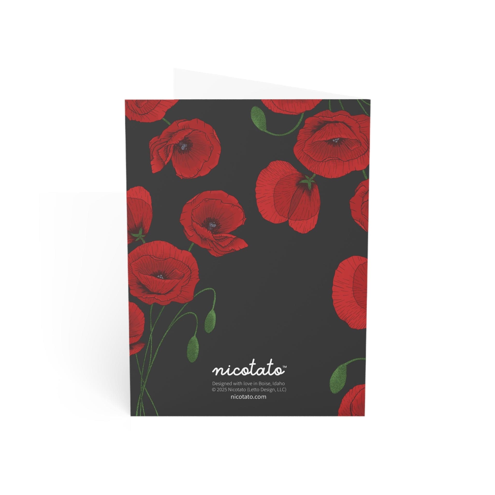 Thank You for Helping Me Bloom – Poppy Greeting Card