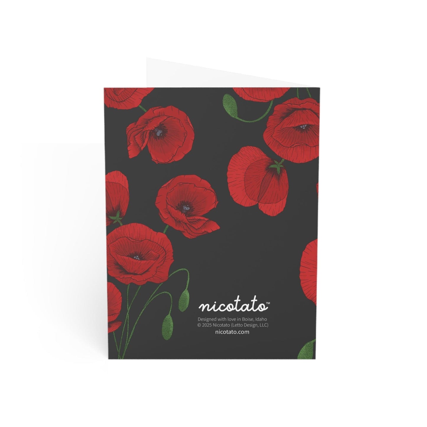 Thank You for Helping Me Bloom – Poppy Greeting Card