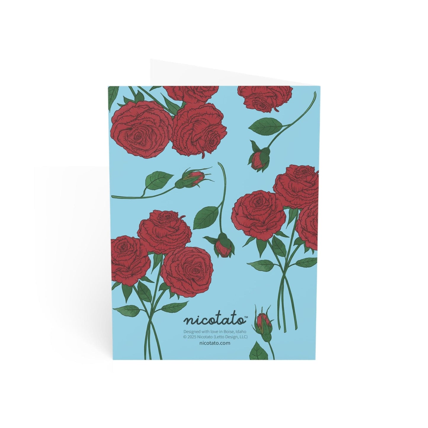 Stop and Smell the Roses – Rose Greeting Card