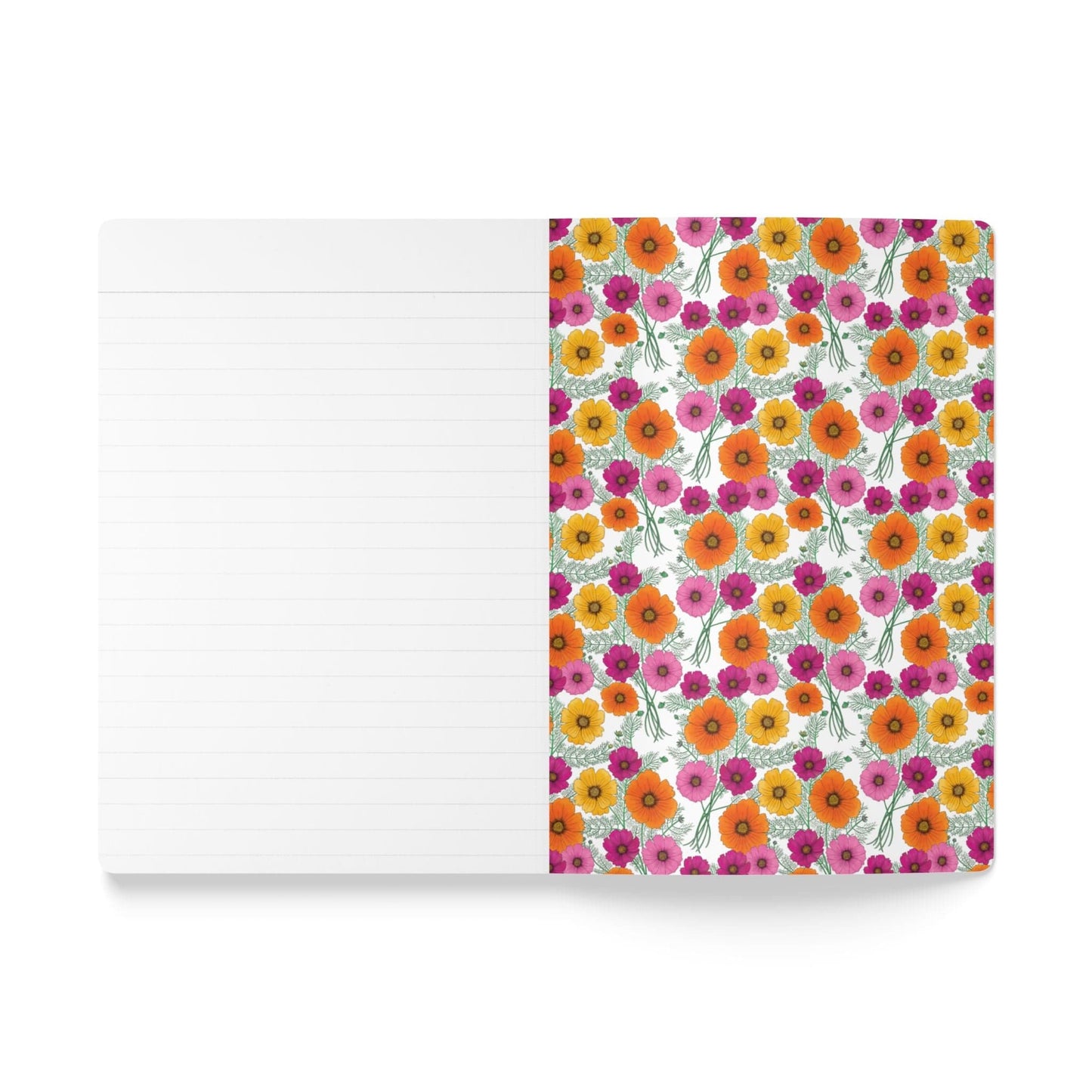 Paper products Cosmo Flower Journal - October Birth flower - Personalizable Softcover Journal