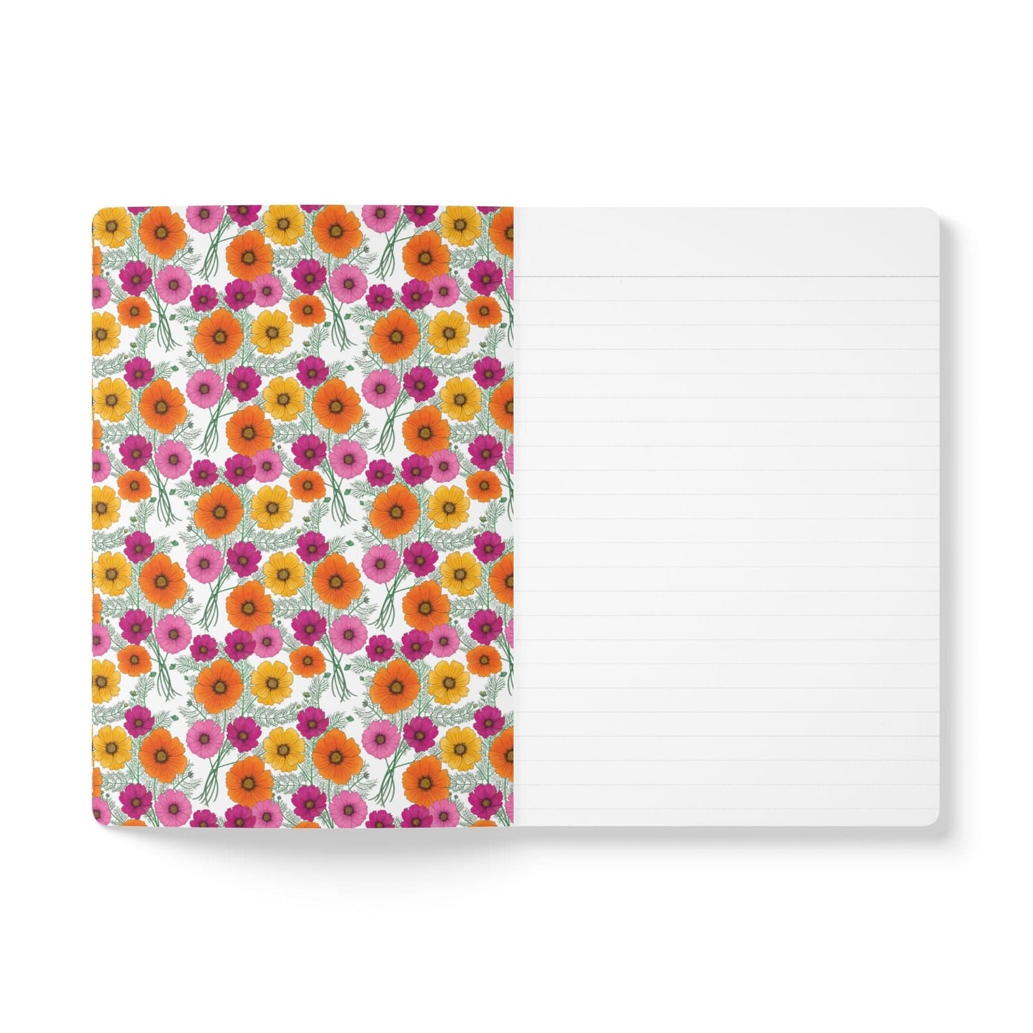 Paper products Cosmo Flower Journal - October Birth flower - Personalizable Softcover Journal