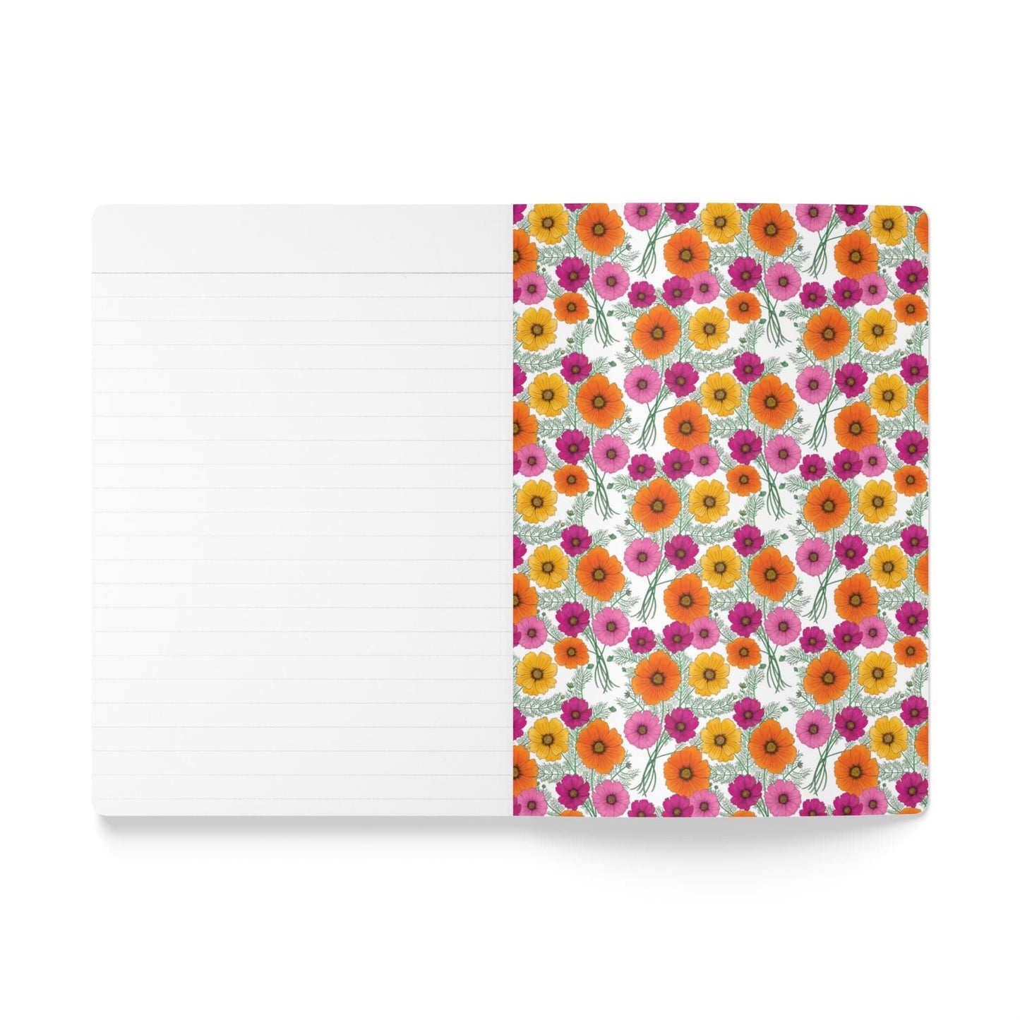 Paper products Cosmo Flower Journal - October Birth flower - Personalizable Softcover Journal