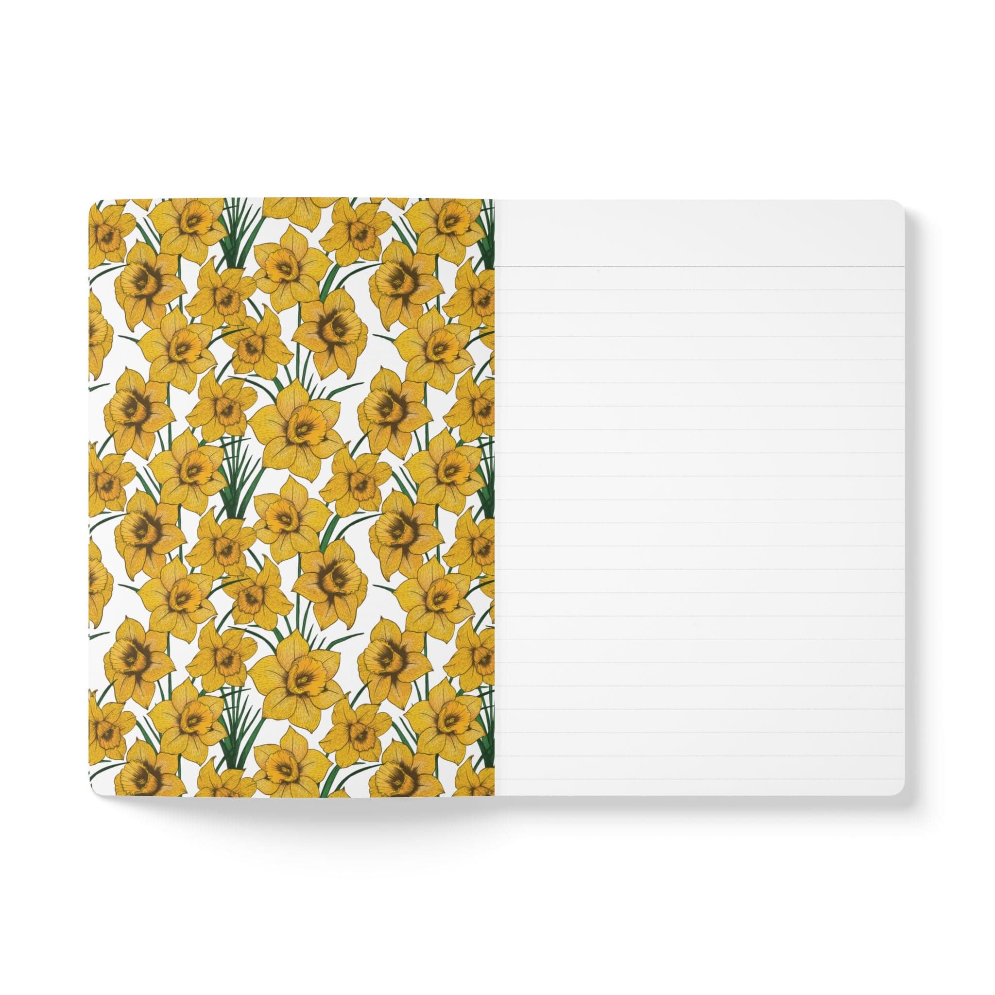 Paper products Daffodil Flower Journal - March Birth flower - Personalizable Softcover Journal