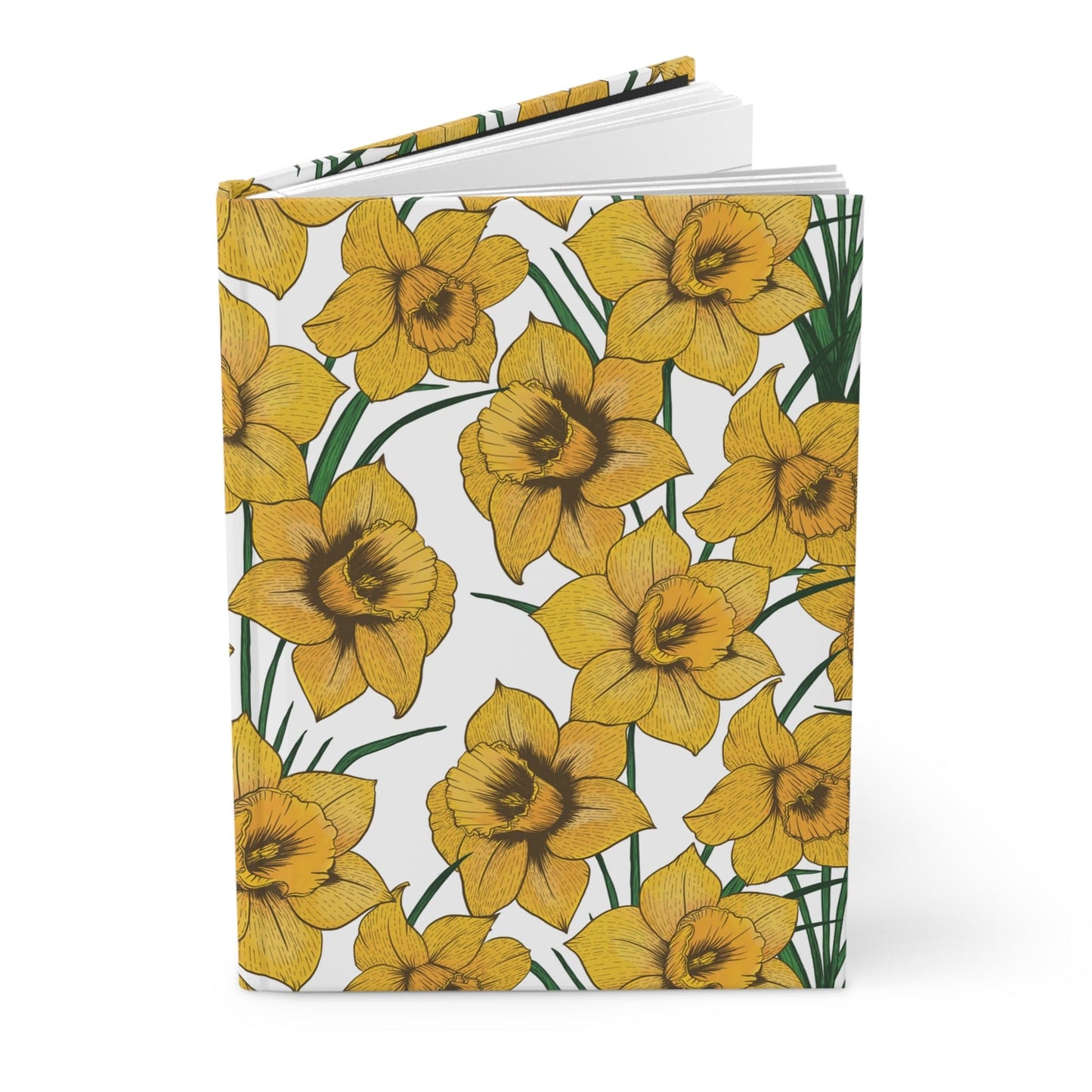 Paper products Journal Daffodil Pattern Journal - Hardcover Matte
