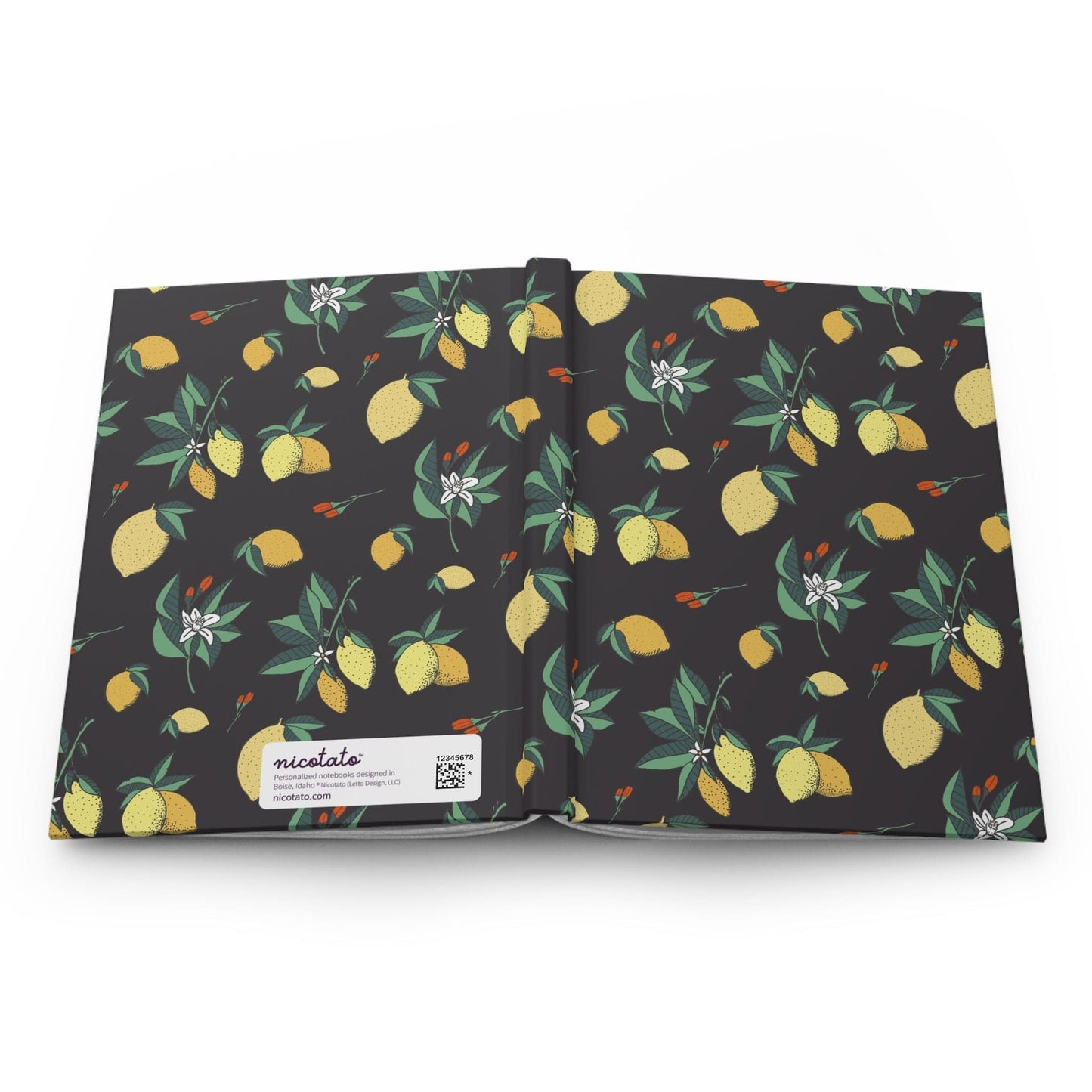 Paper products Journal Lemons and Flowers Journal - Hardcover Matte