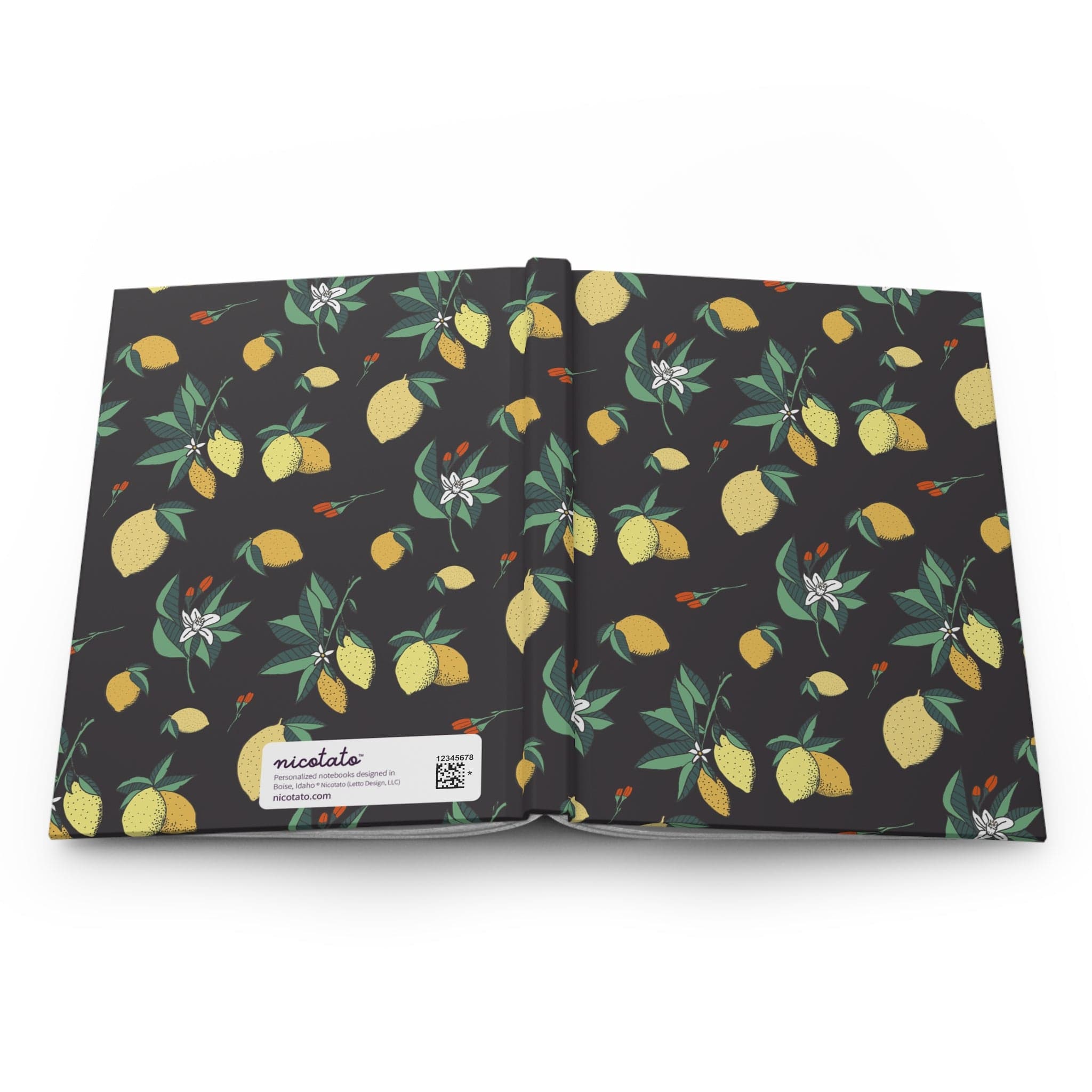 Paper products Journal Lemons and Flowers Journal - Hardcover Matte