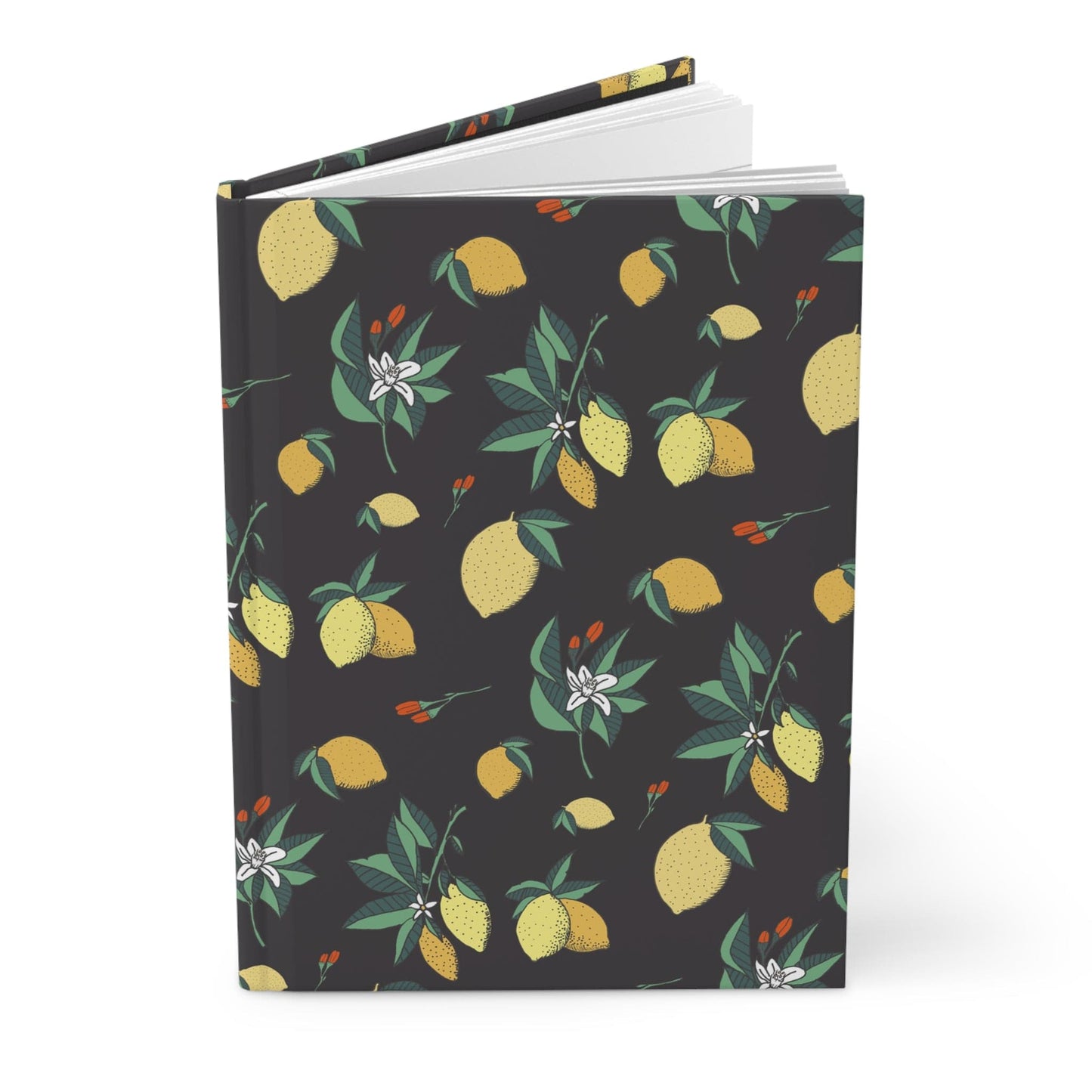 Paper products Journal Lemons and Flowers Journal - Hardcover Matte