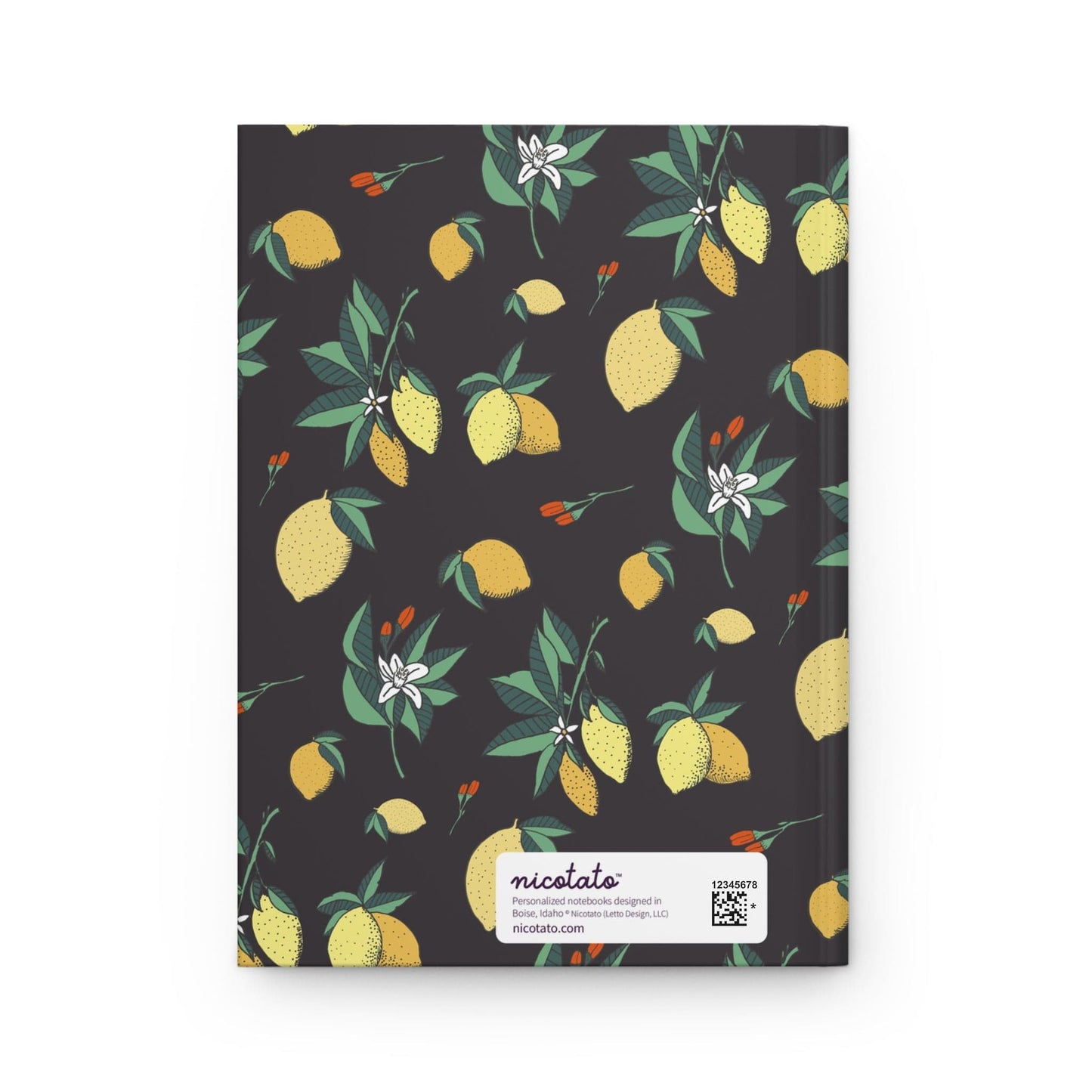 Paper products Journal Lemons and Flowers Journal - Hardcover Matte