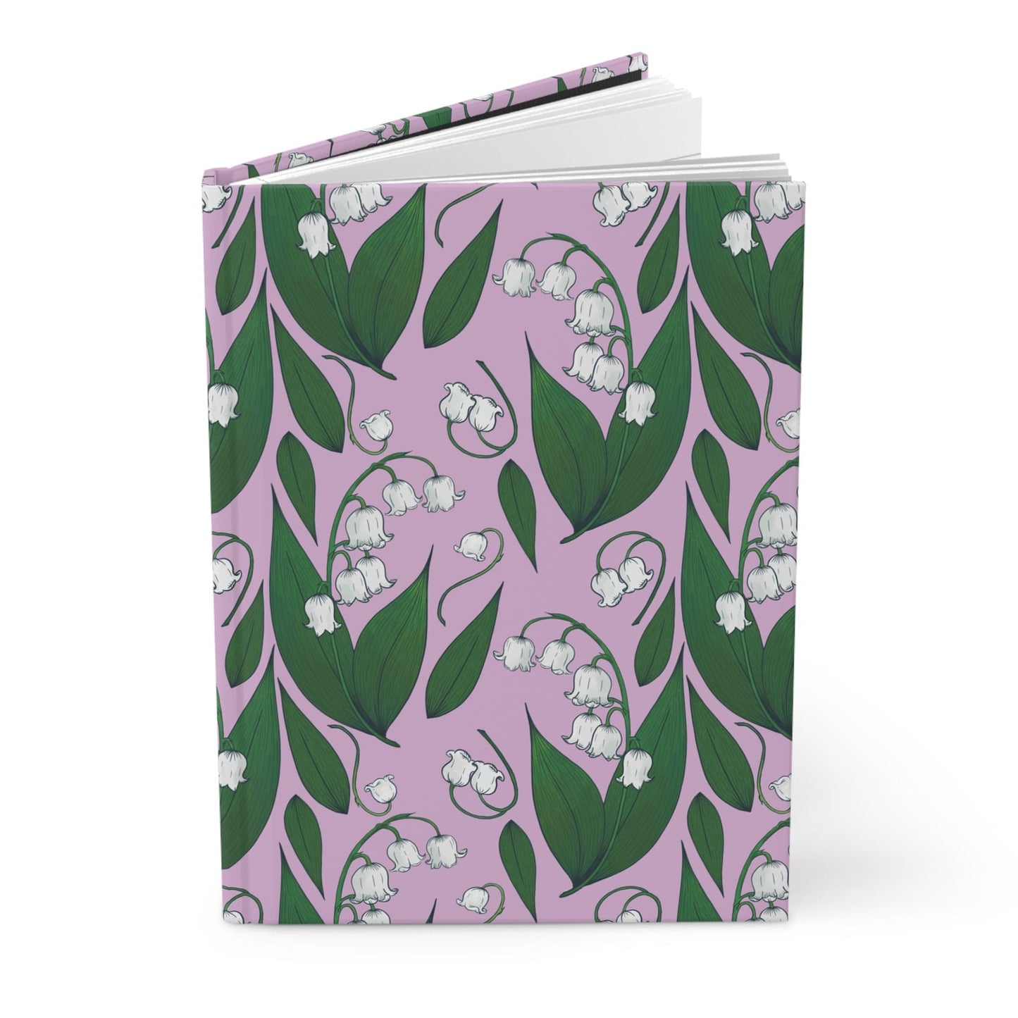 Paper products Journal Lily of the Valley Flower Pattern Journal - Hardcover Matte