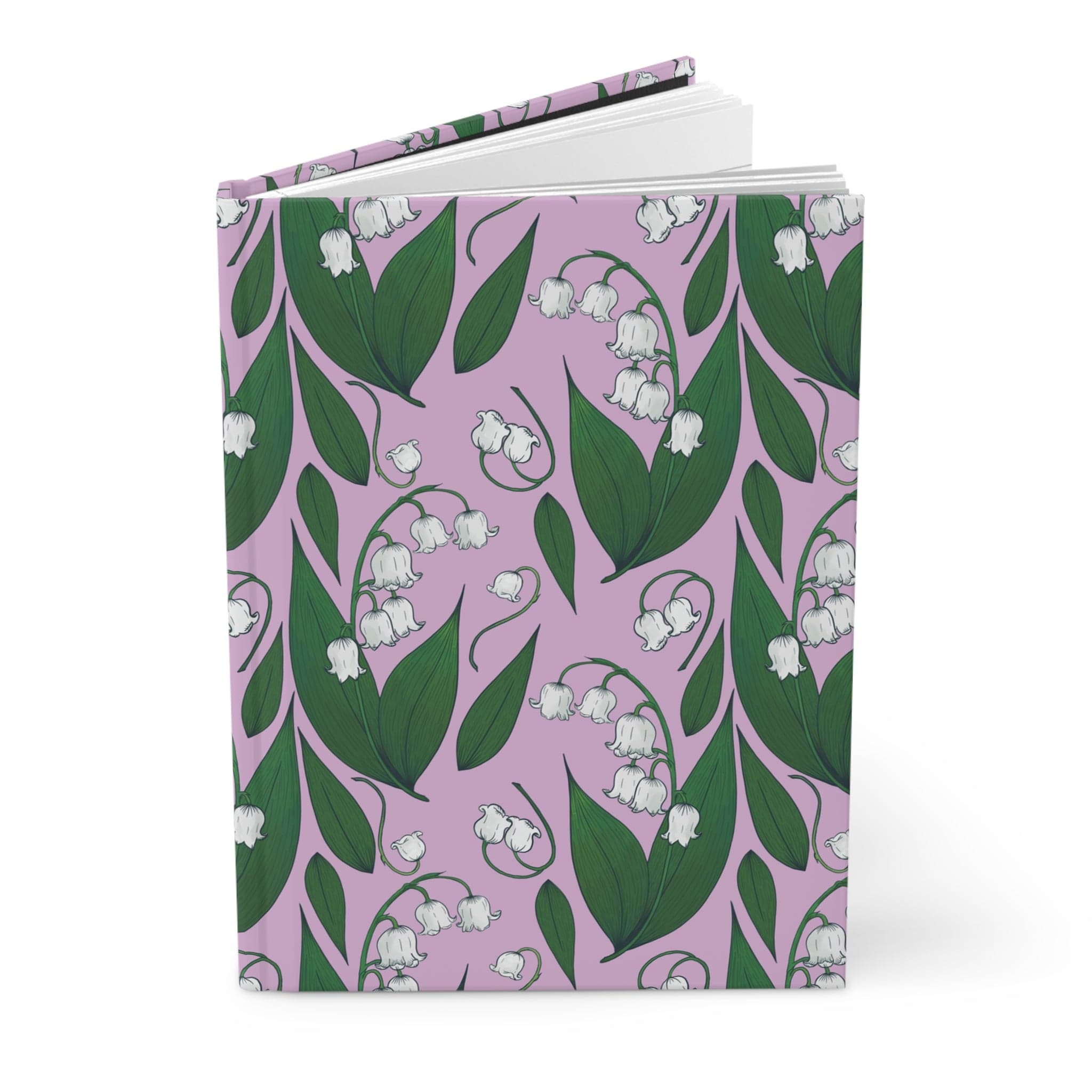 Paper products Journal Lily of the Valley Flower Pattern Journal - Hardcover Matte