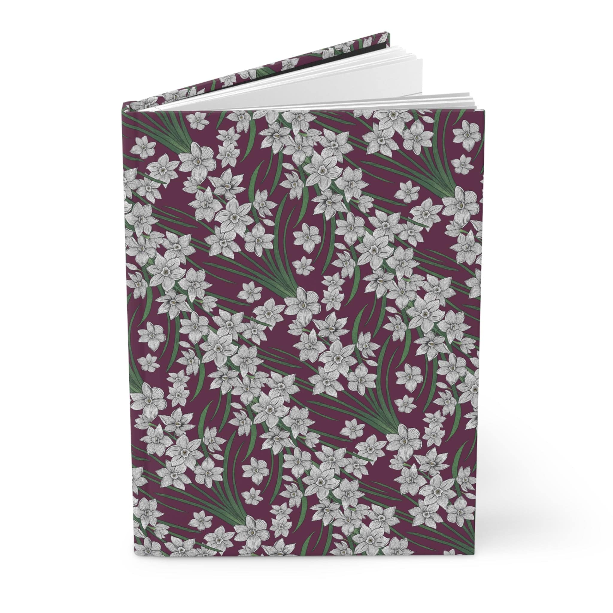 Paper products Journal Paperwhites Flower Pattern Journal - Hardcover Matte