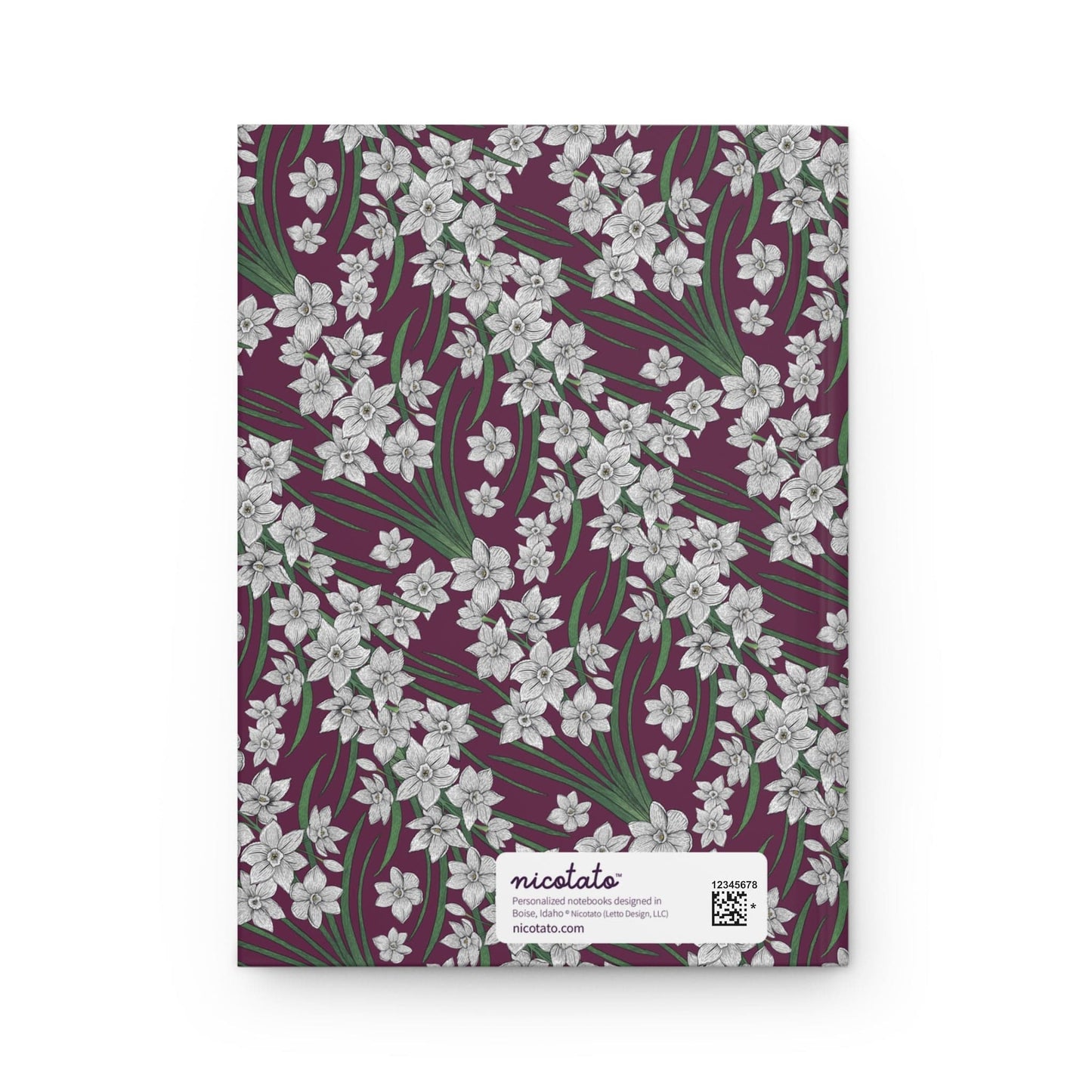 Paper products Journal Paperwhites Flower Pattern Journal - Hardcover Matte