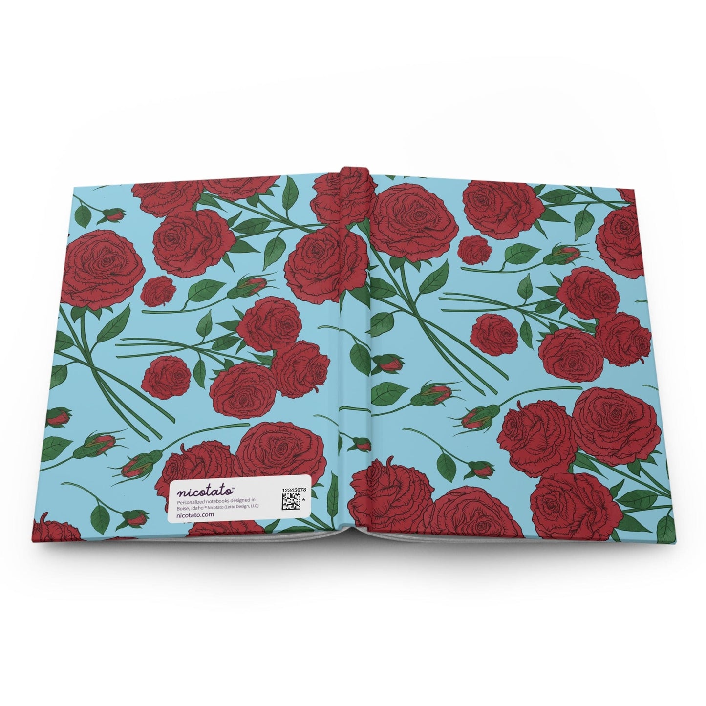 Paper products Journal Rose Flower Pattern Journal - Hardcover Matte