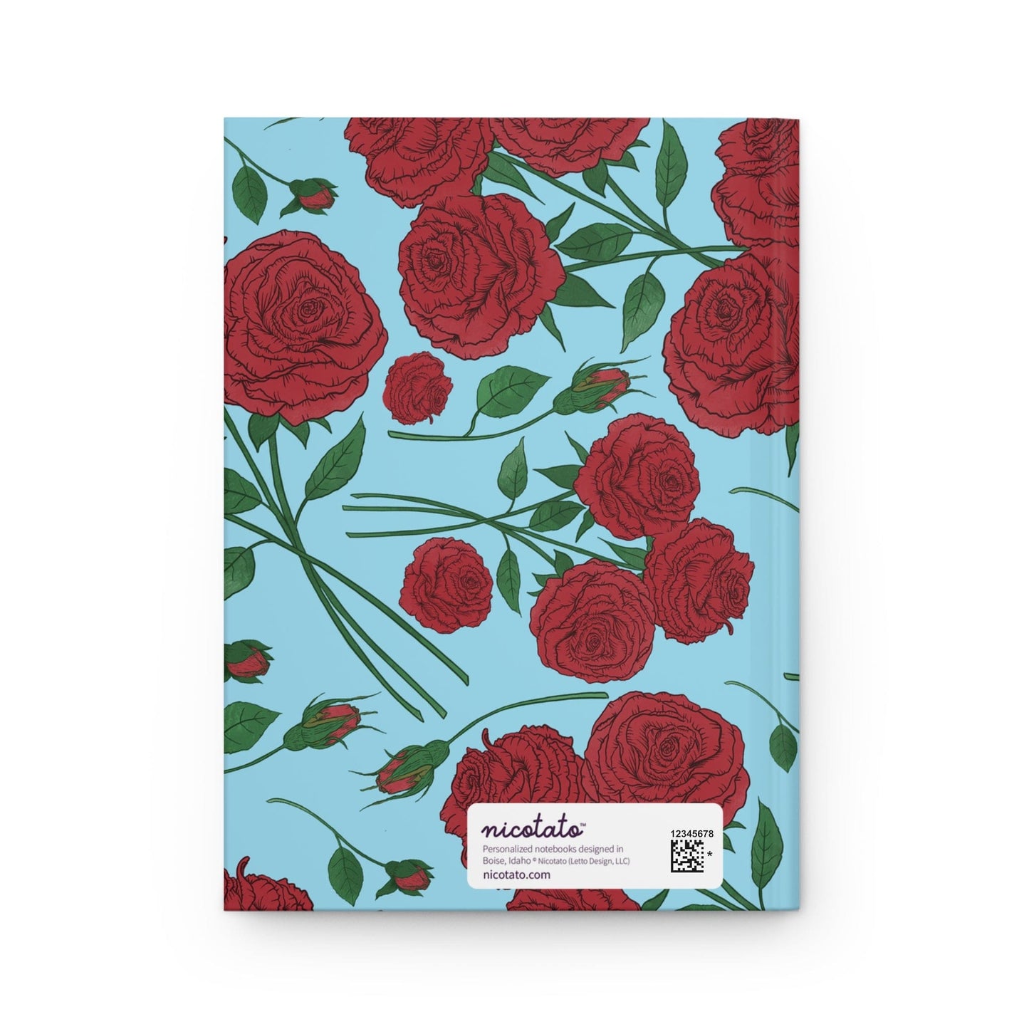 Paper products Journal Rose Flower Pattern Journal - Hardcover Matte