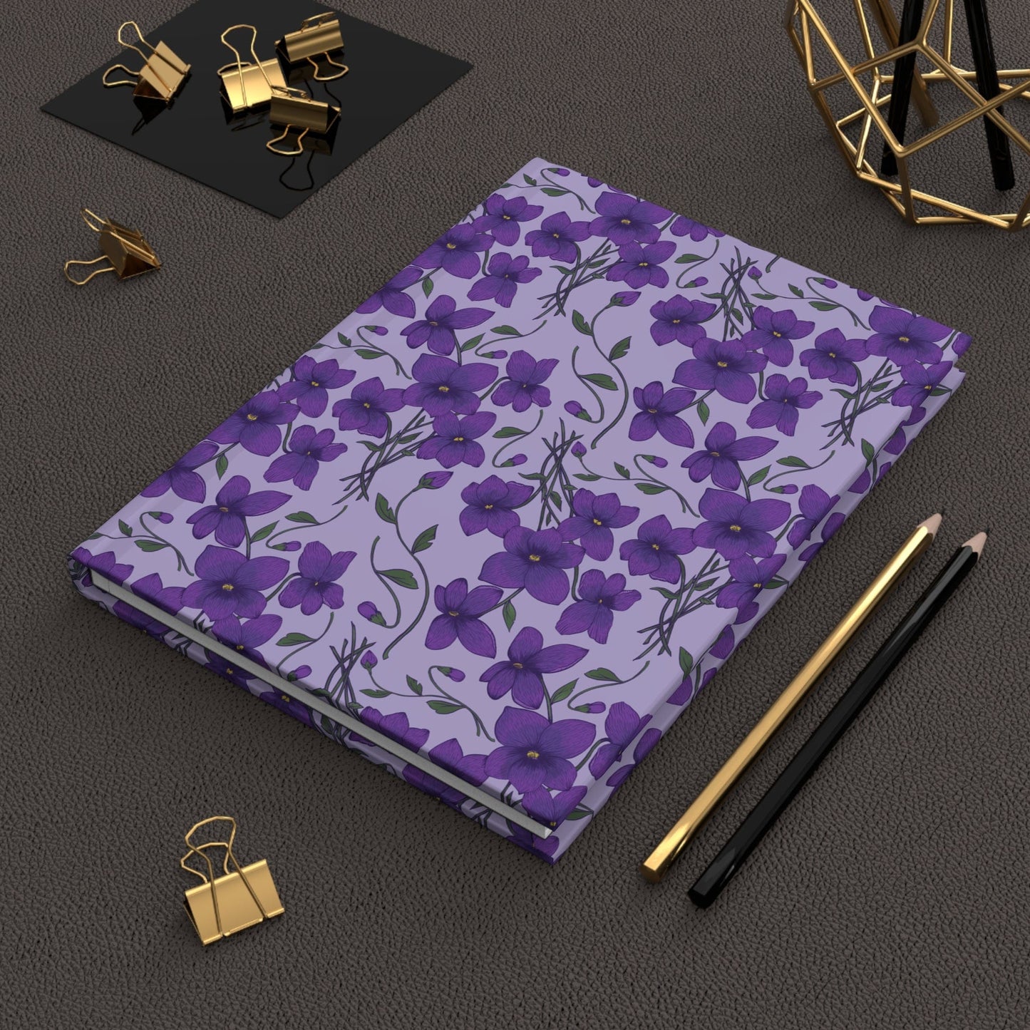 Paper products Journal Violet Flower Journal – Hardcover Matte