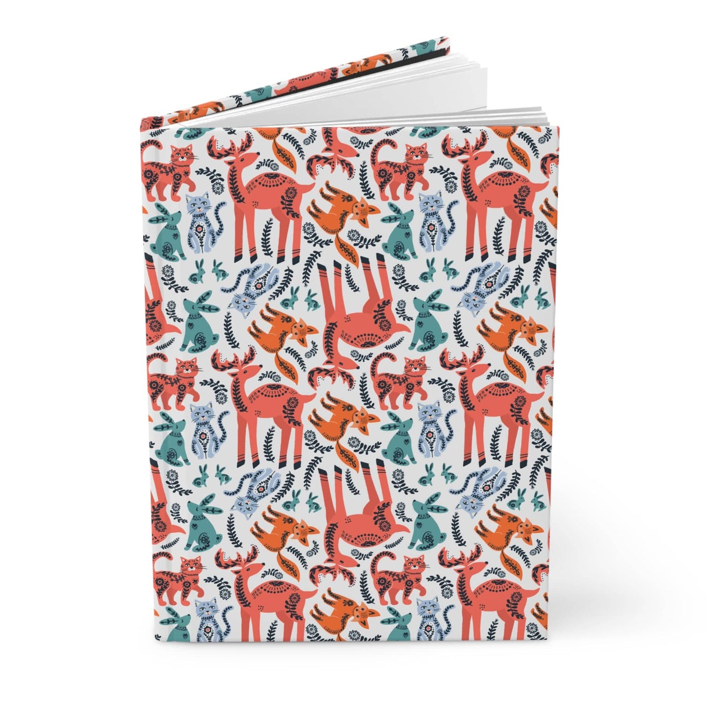 Paper products Journal Woodland Animals and Cats Hardcover Journal