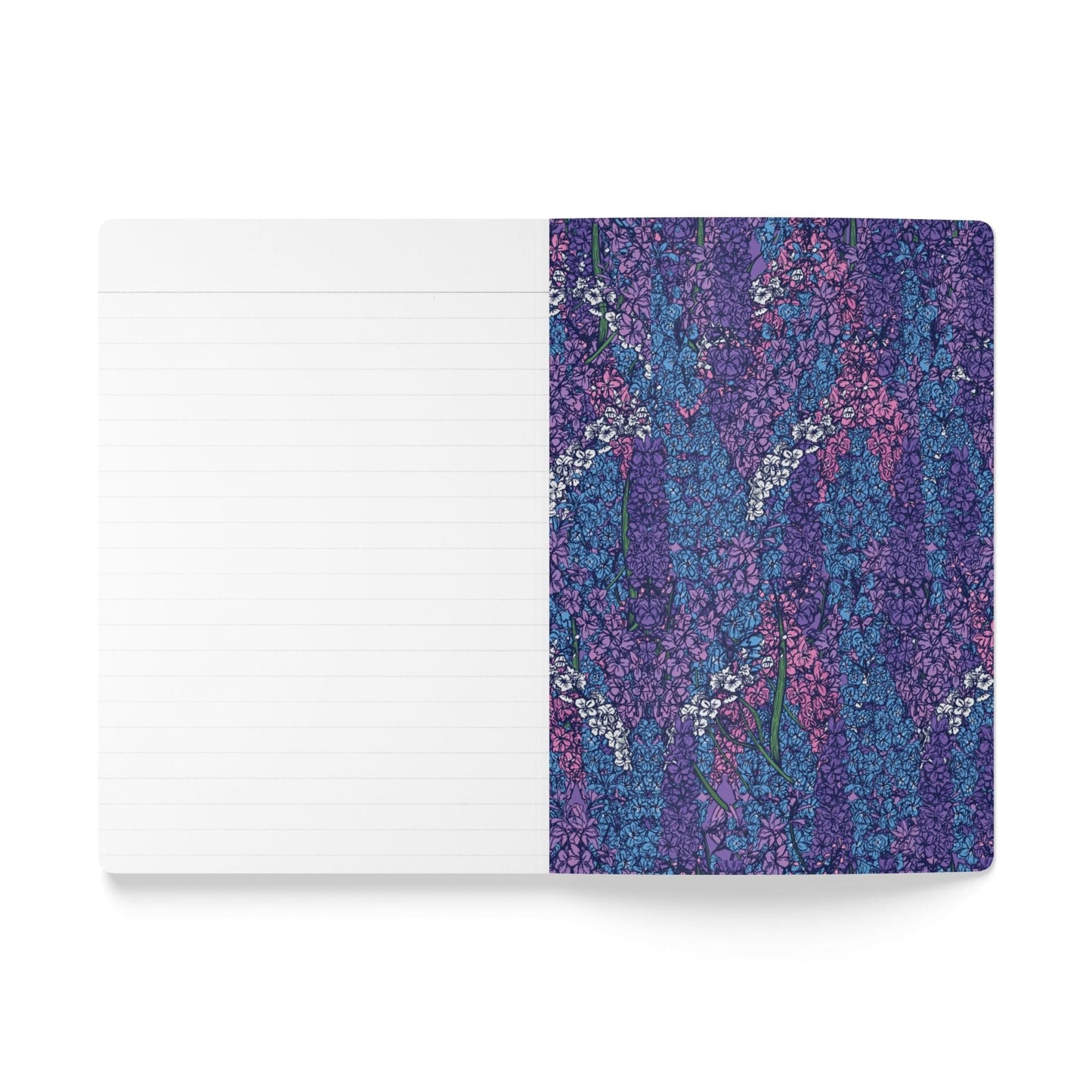 Paper products Larkspur Flower Journal - July Birth flower - Personalizable Softcover Journal