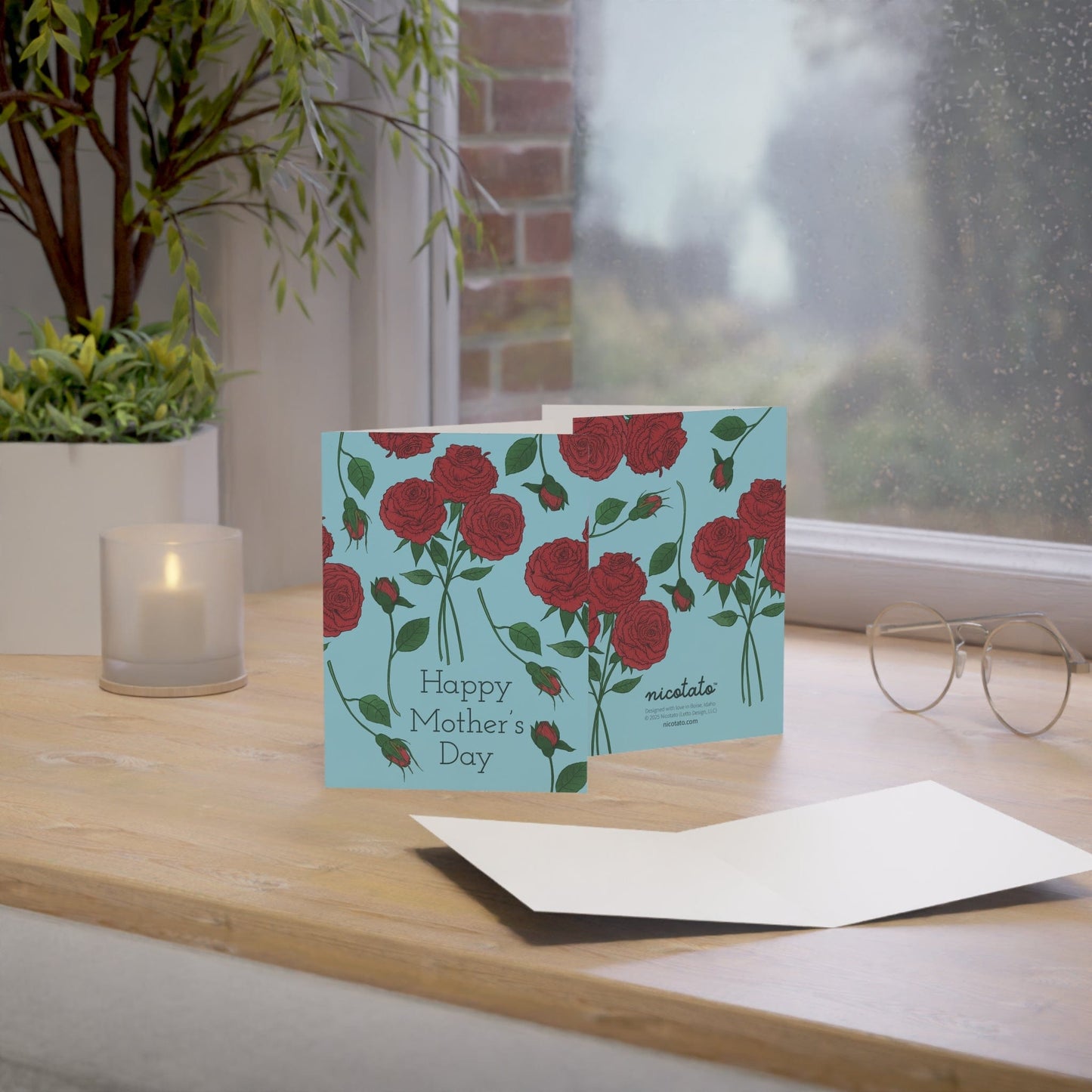 Paper products Mother's Day Rose Greeting Cards