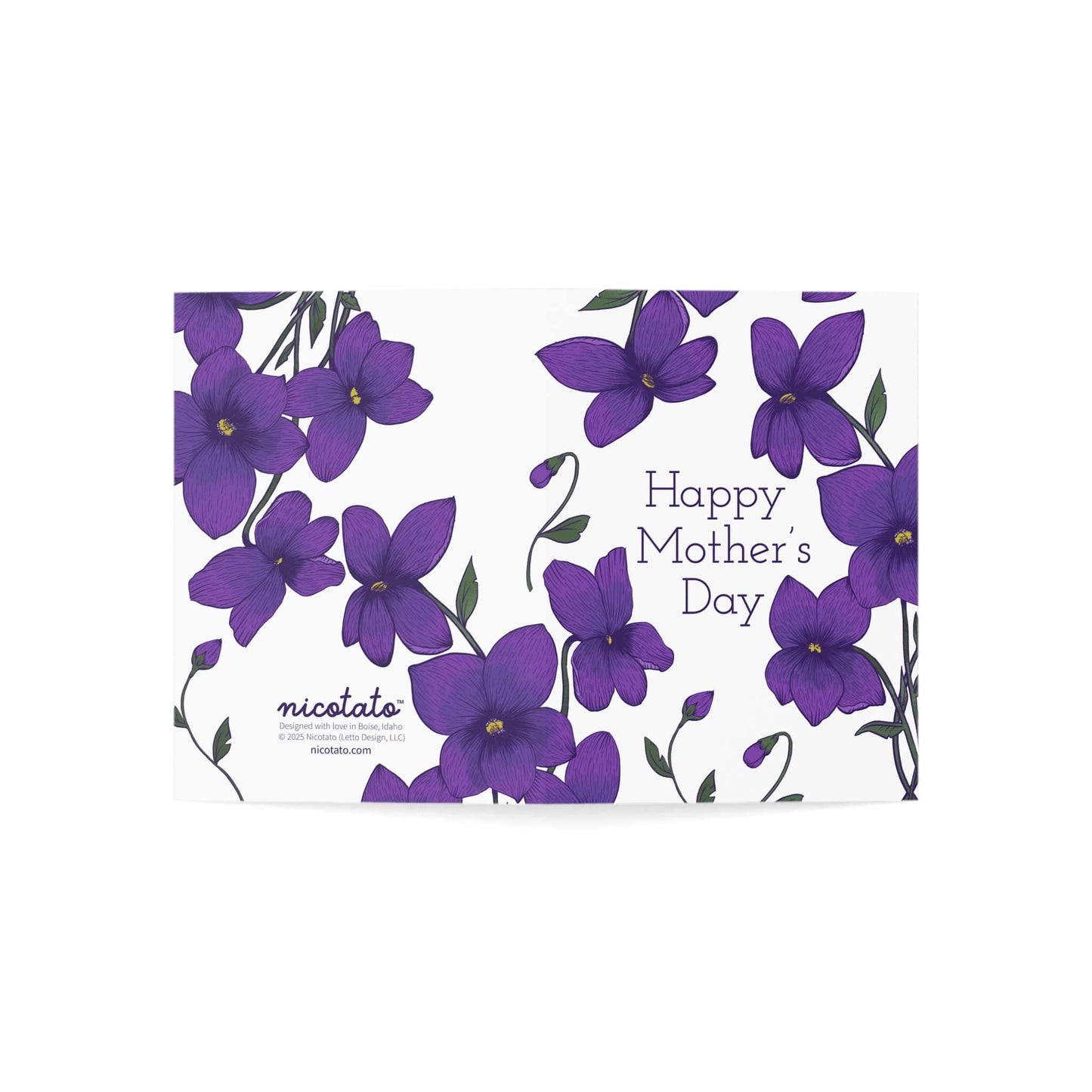 Paper products Mother's Day Violets Greeting Cards