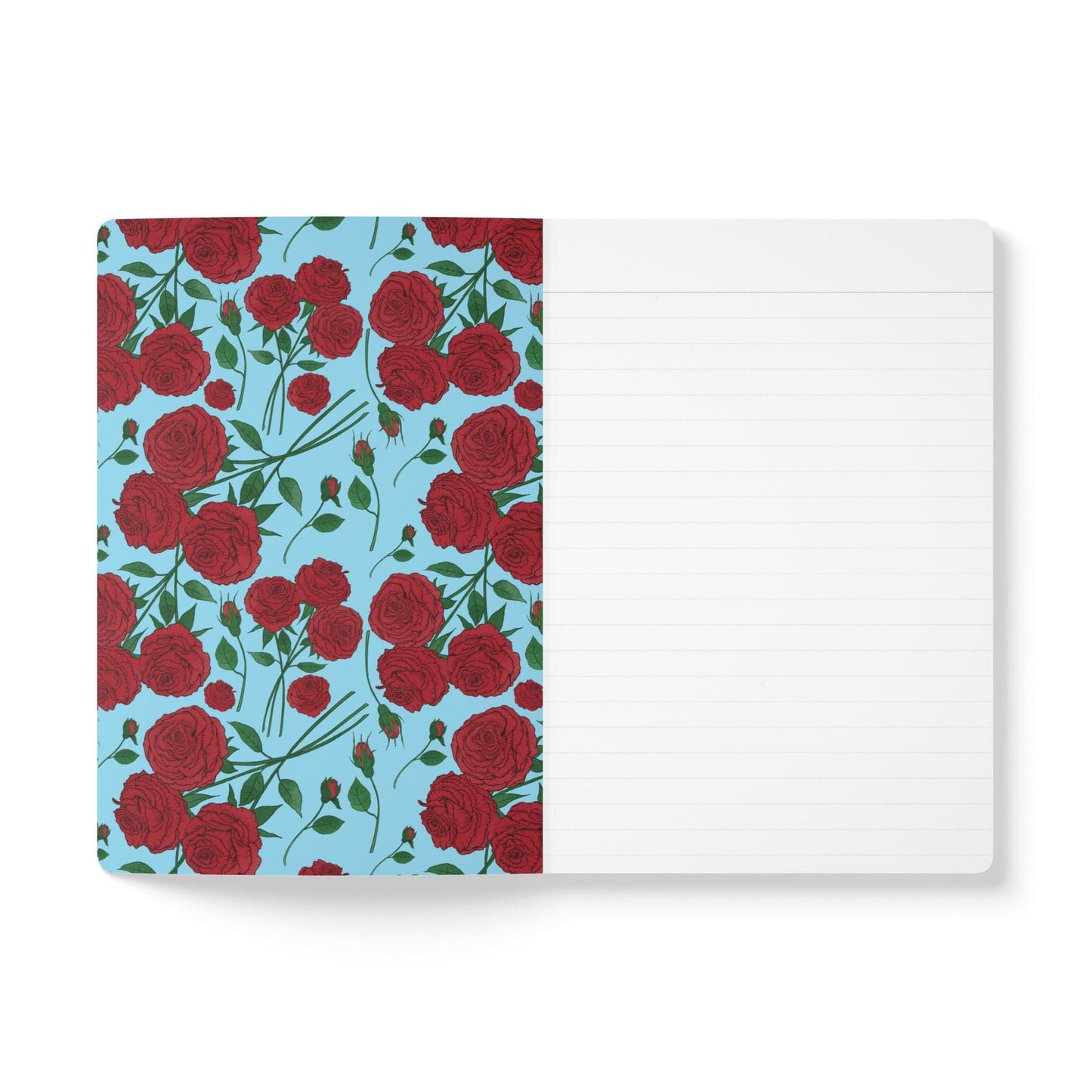 Paper products Rose Flower Journal - June Birth flower - Personalizable Softcover Journal