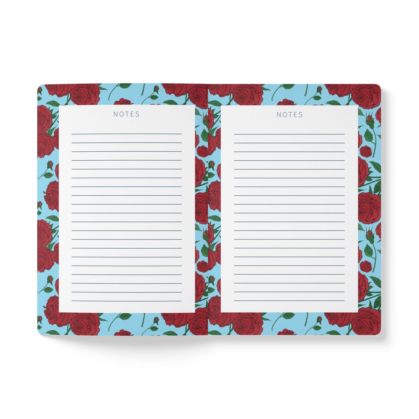 Paper products Rose Flower Journal - June Birth flower - Personalizable Softcover Journal