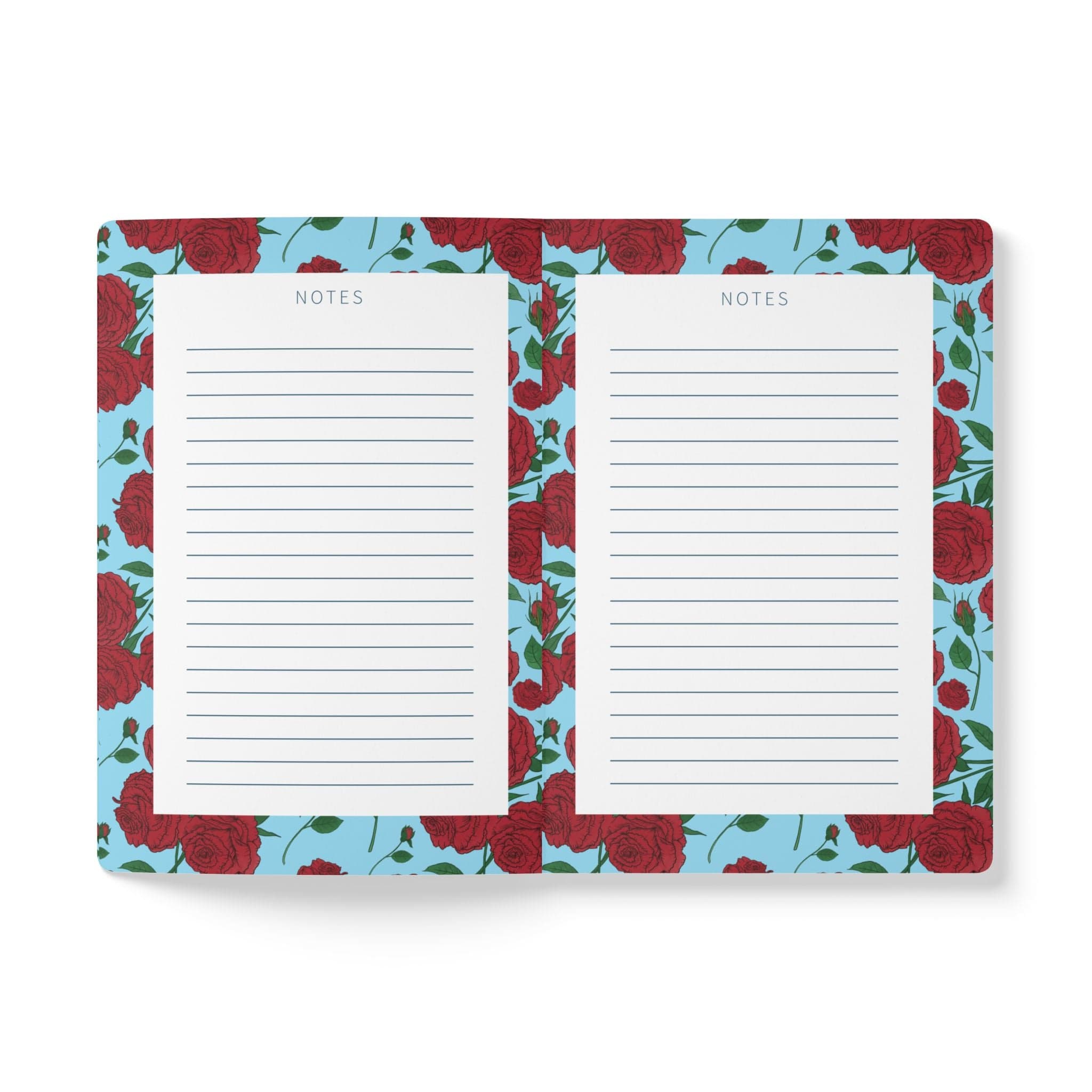 Paper products Rose Flower Journal - June Birth flower - Personalizable Softcover Journal