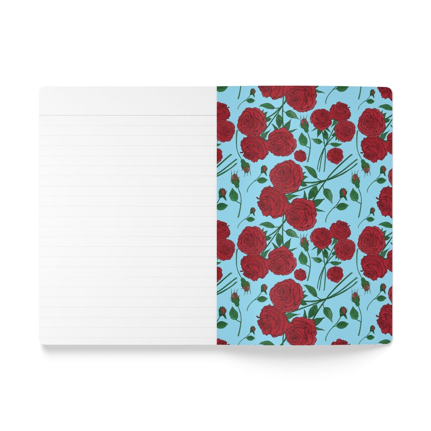 Paper products Rose Flower Journal - June Birth flower - Personalizable Softcover Journal