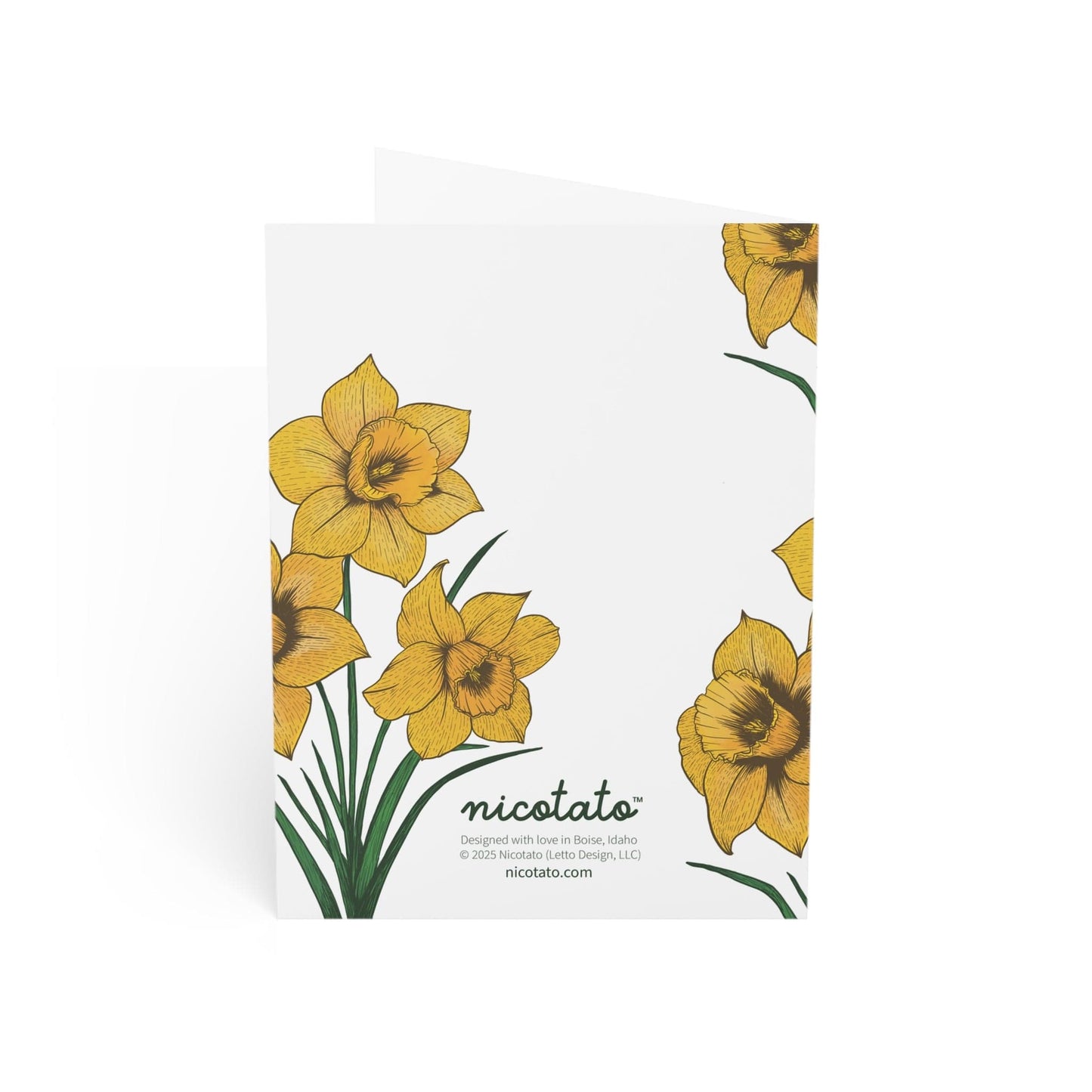 Paper products Thanks for Planting Seeds of Kindness – Daffodil Greeting Card