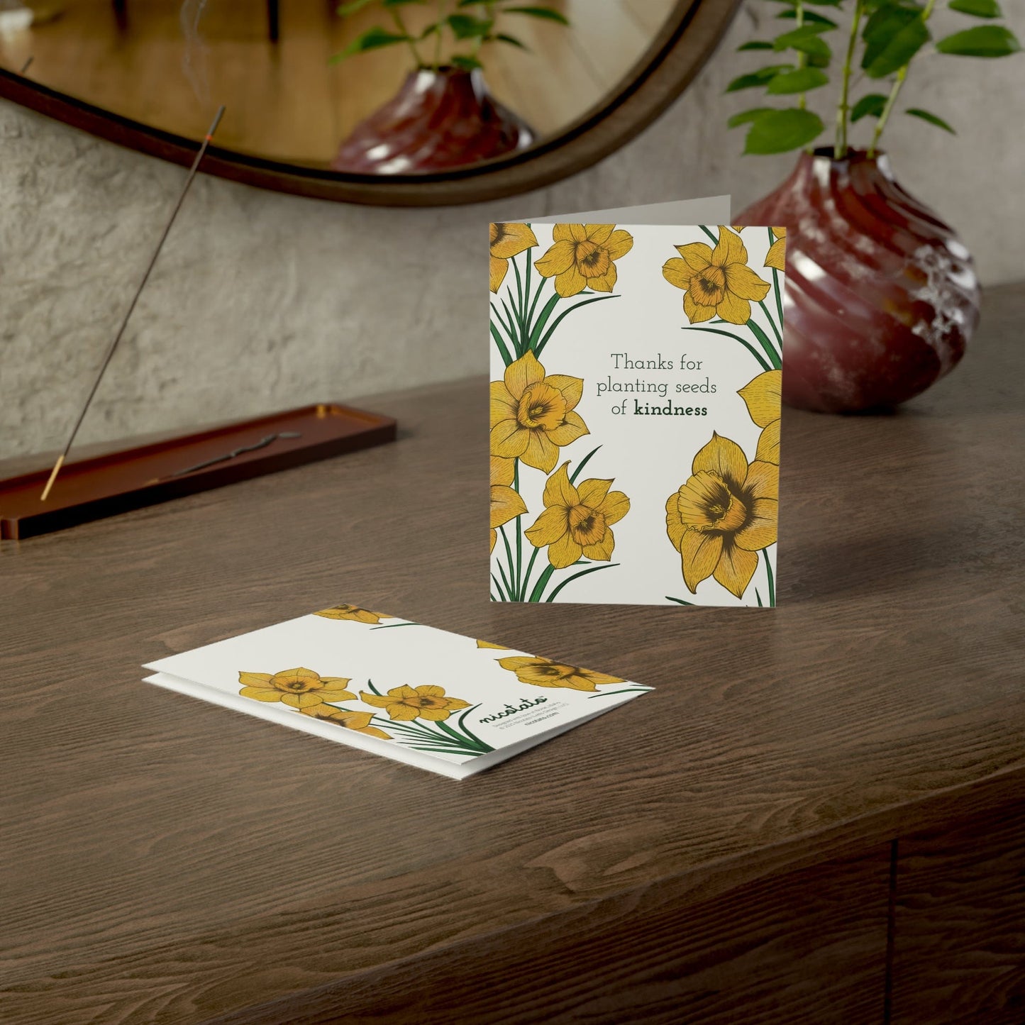 Paper products Thanks for Planting Seeds of Kindness – Daffodil Greeting Card