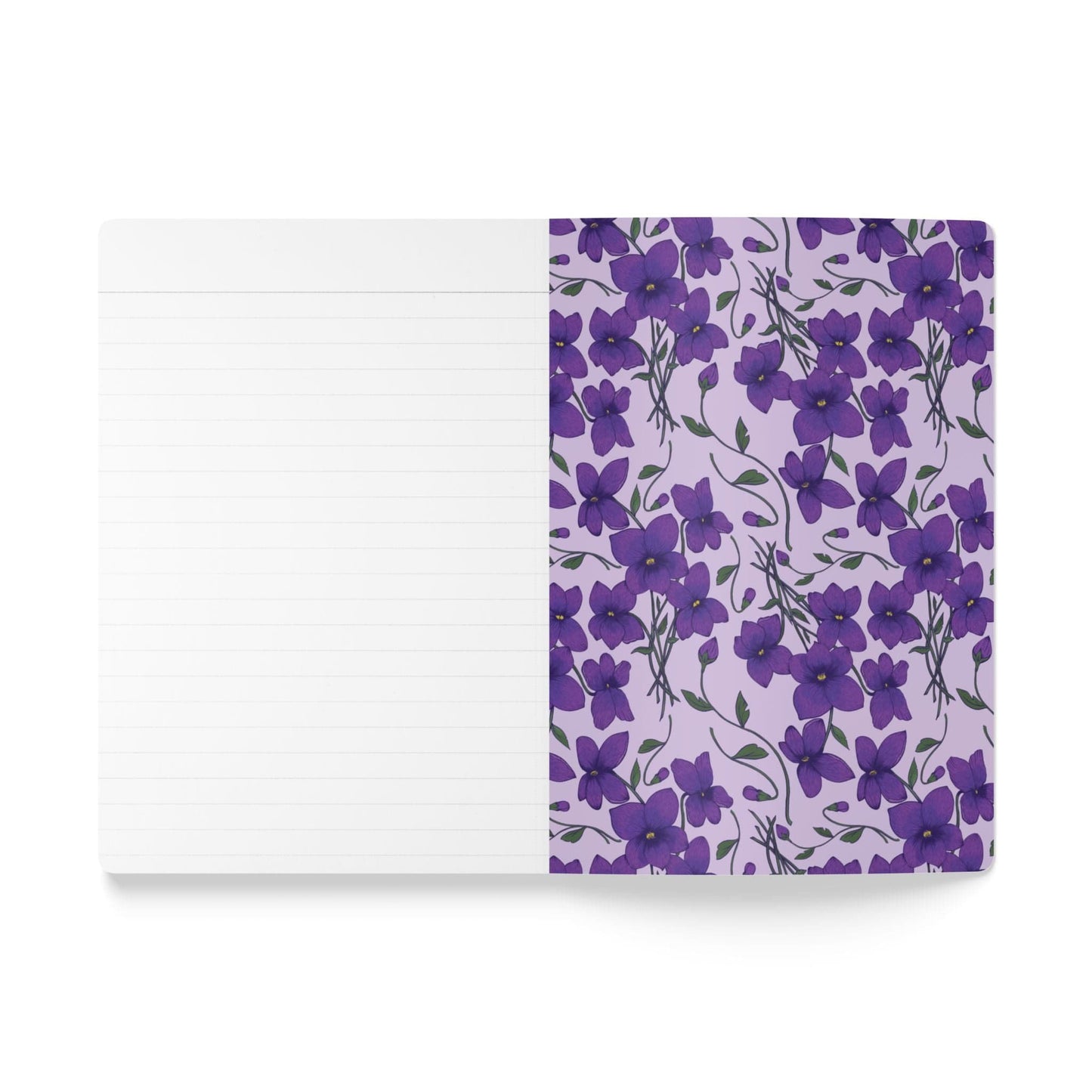 Paper products Violet Flower Journal - February Birth flower - Personalizable Softcover Journal