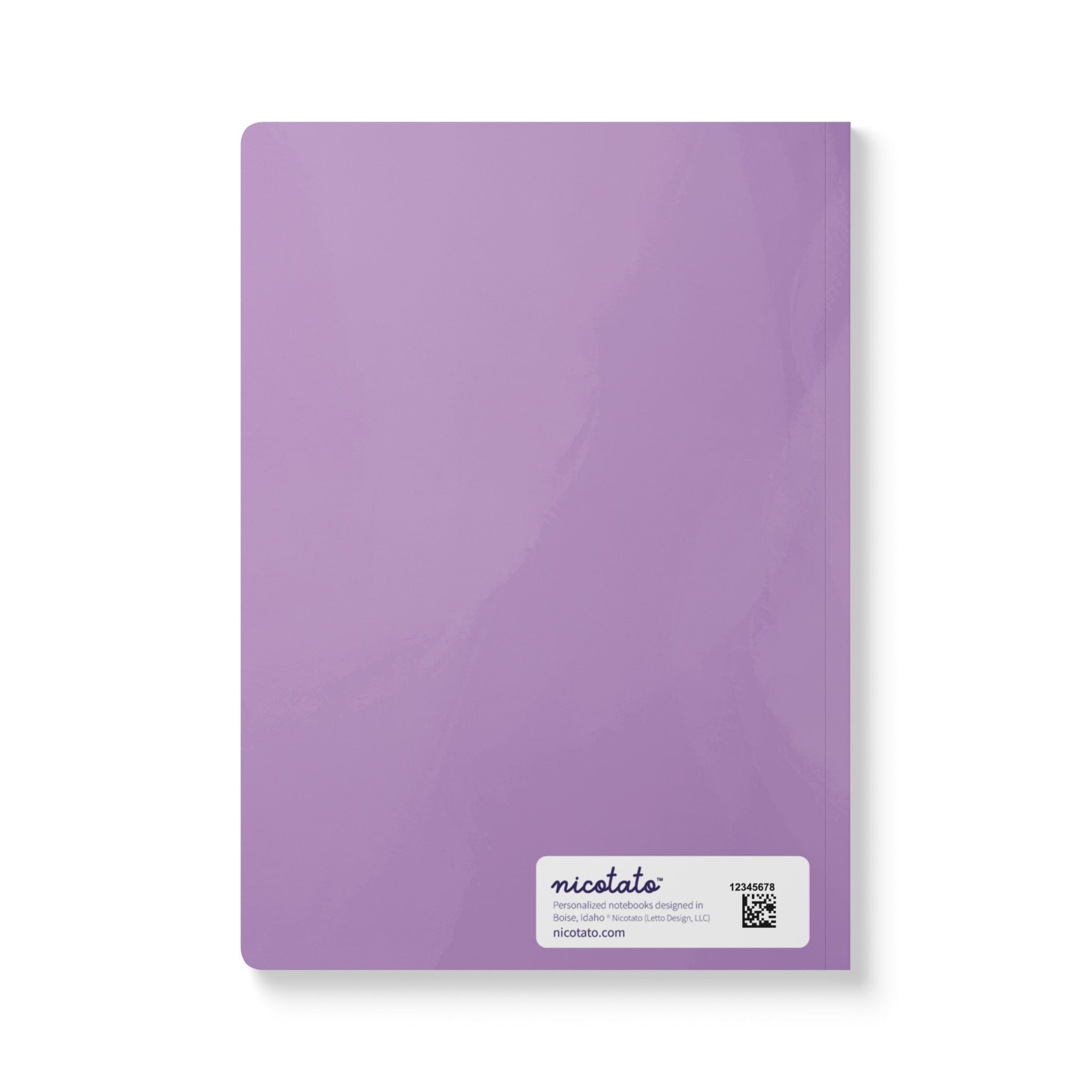 Paper products Violet Flower Journal - February Birth flower - Personalizable Softcover Journal