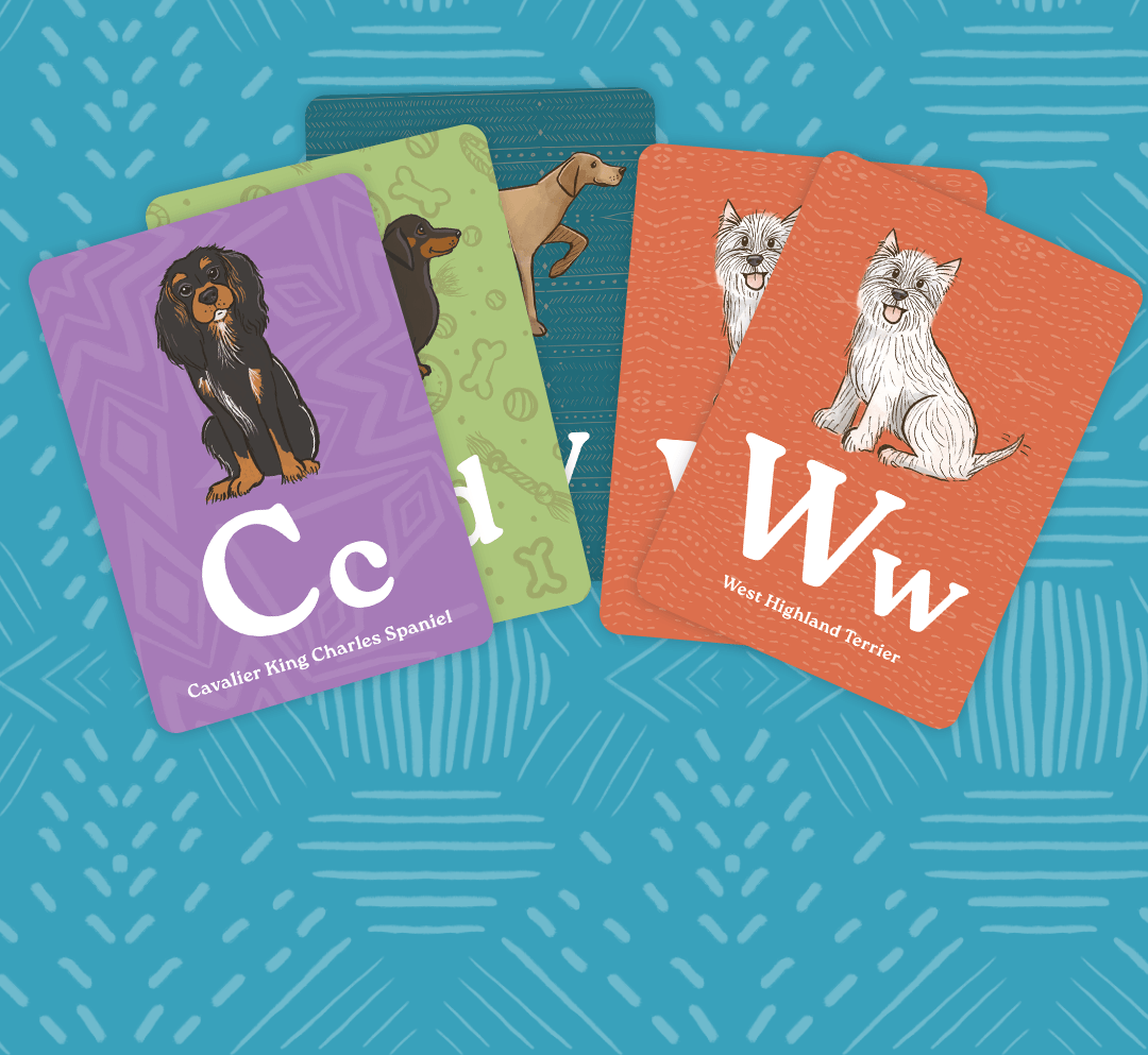 Nicotato Dog Breed ABC Matching Game
