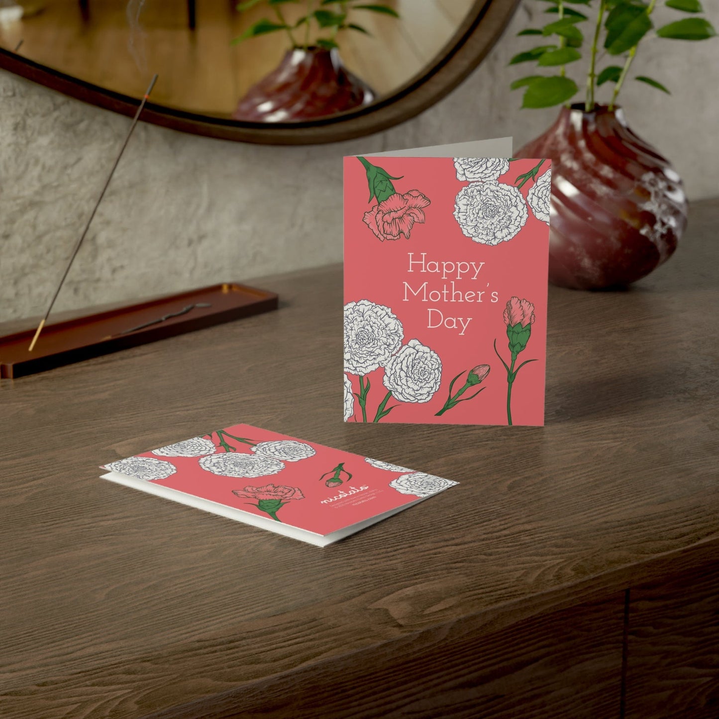 Mother's Day Carnations Greeting Cards