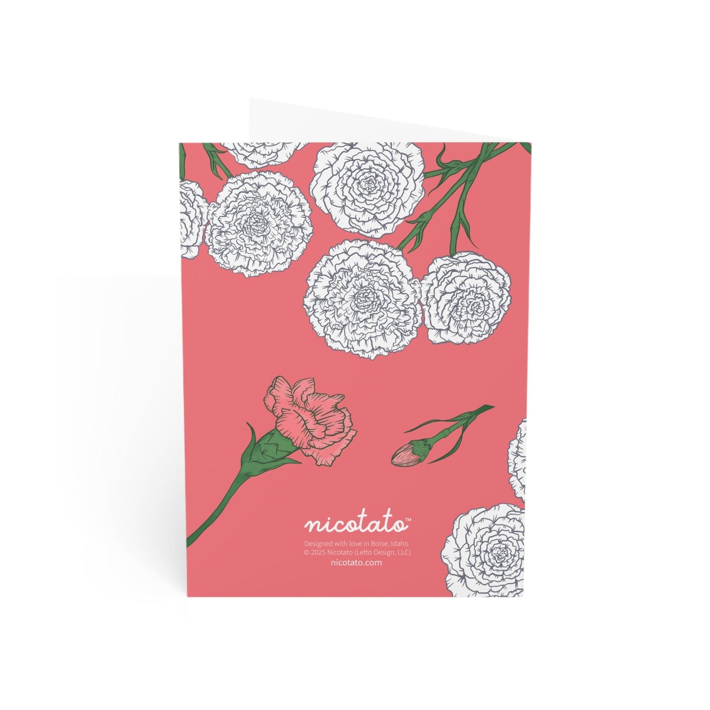 Mother's Day Carnations Greeting Cards