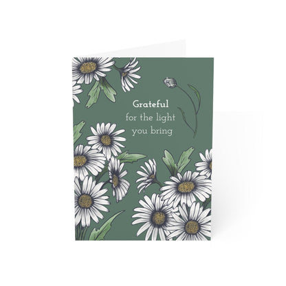 Grateful for the Light You Bring – Daisy Greeting Card