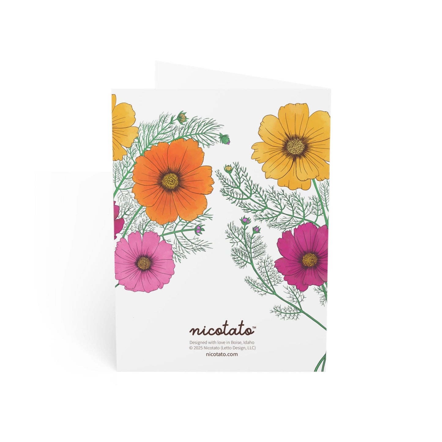 Grateful for the Light You Bring – Cosmo Flower Greeting Card