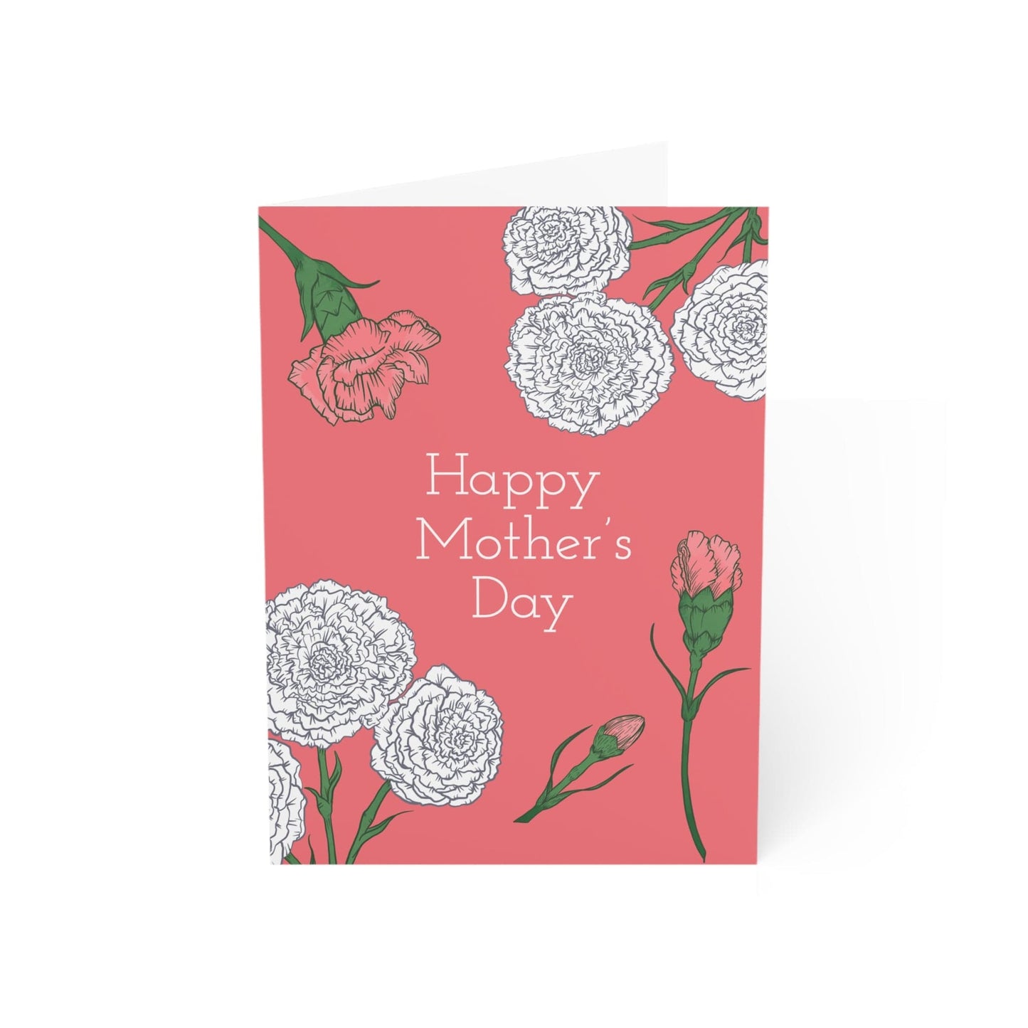 Mother's Day Carnations Greeting Cards
