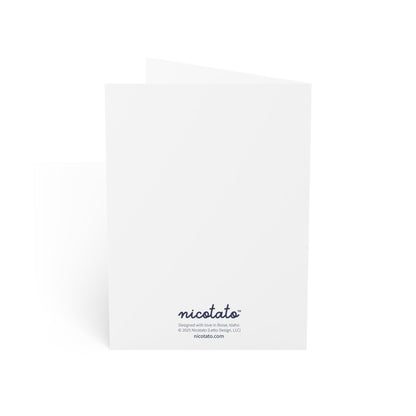 Big Love – Whale Greeting Card (Yellow Banner)