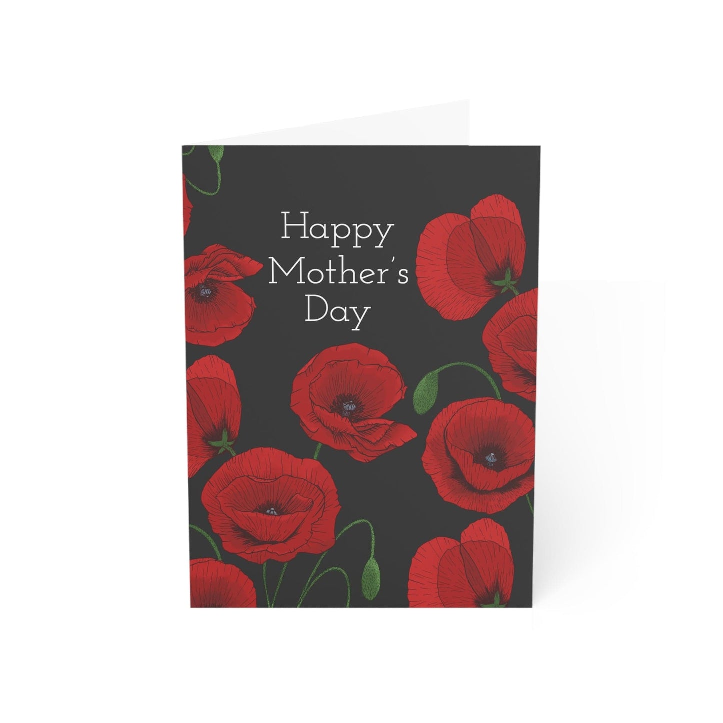 Mother's Day Poppy Flower Greeting Cards
