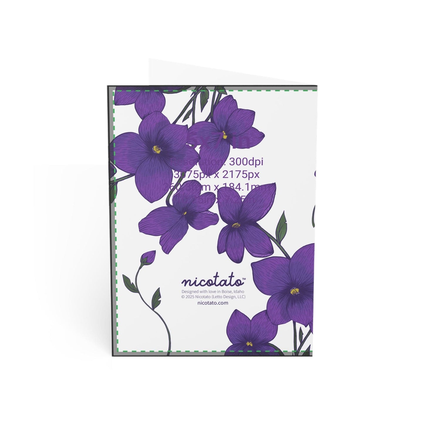 Mother's Day Violets Greeting Cards