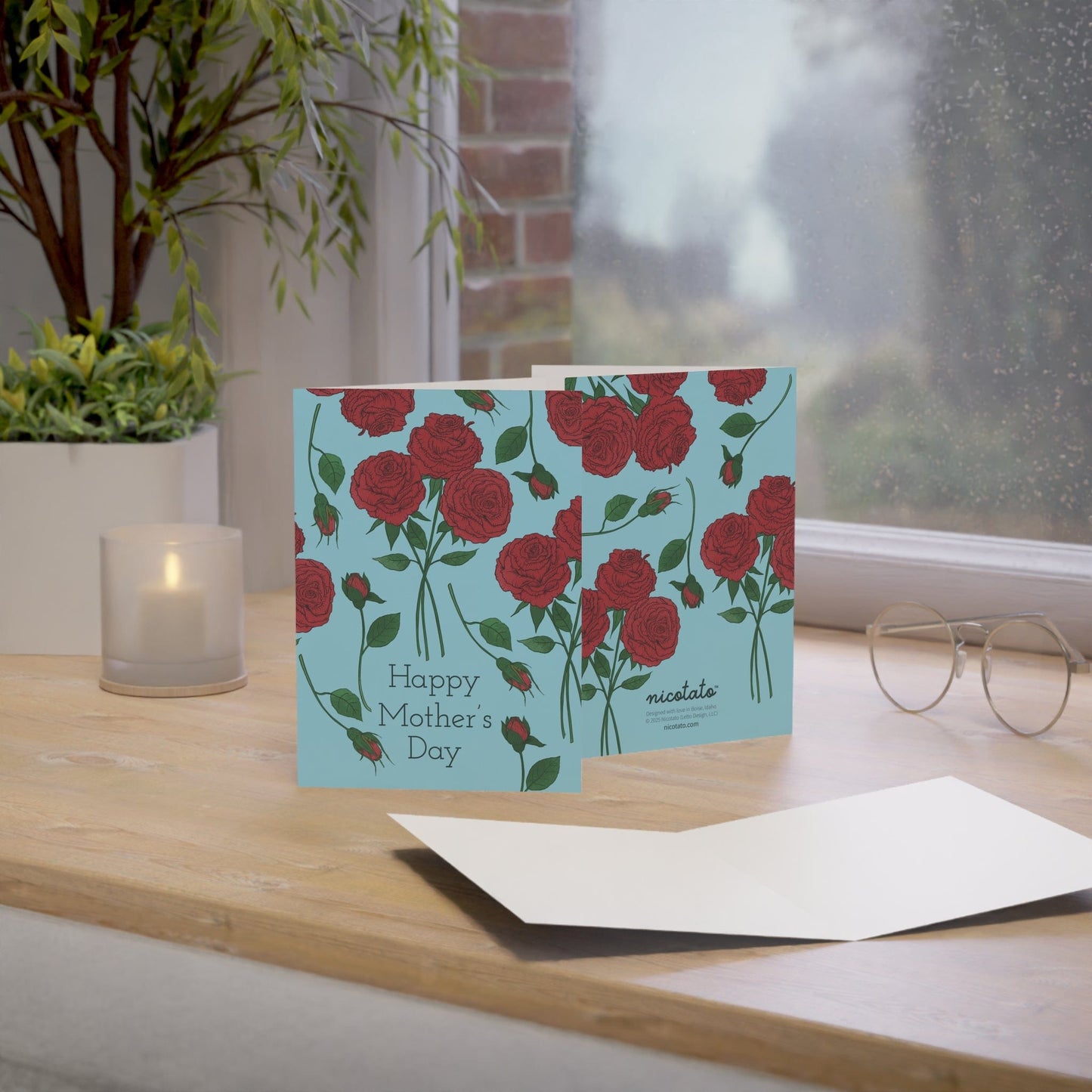 Mother's Day Rose Greeting Cards