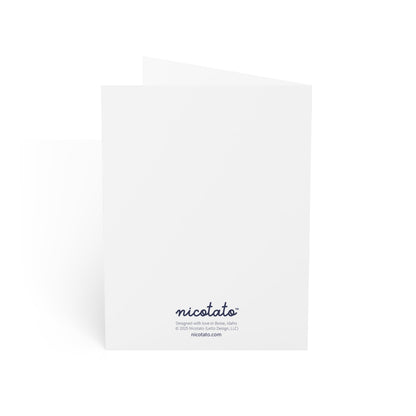 Big Love – Whale Greeting Card (Pink Banner)
