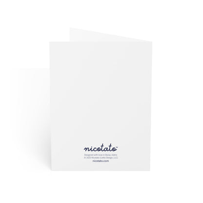 Big Love – Whale Greeting Card (Yellow Banner)