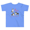 Heather Columbia Blue / 2T A is for Australian Shepherd | Toddler Short Sleeve Tee