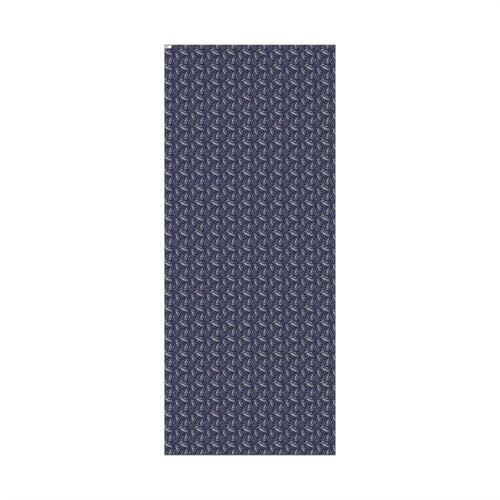 Home Decor 29'' x 72" / Matte Blue Frosted Foliage Gift Wrap Papers