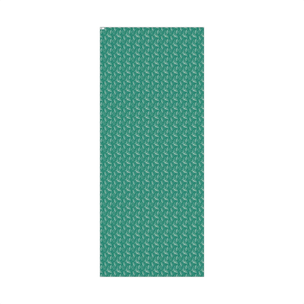 Home Decor 29'' x 72" / Matte Green Frosted Foliage Gift Wrap Papers