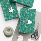 Home Decor 29'' x 72" / Matte Green Frosted Foliage Gift Wrap Papers