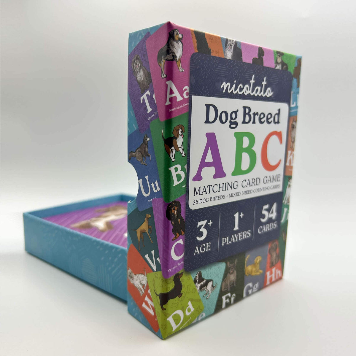 Matching Card Game Dog Breed ABC Preschool Matching Game